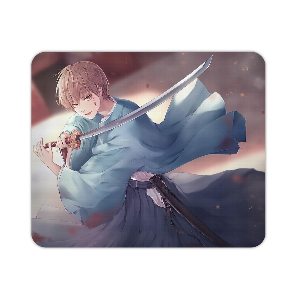 （画像用） ぎんたま 坂田銀時（さかたぎんとき） 神楽 志村新八（しむら しんぱち） GINTAMA Sakata Gintoki Kagura Shimura Shinpachi マウスパッド ステッチ加工 ラバー素材 防水 滑り止め 超薄型 ゲーミング/オフィス対応