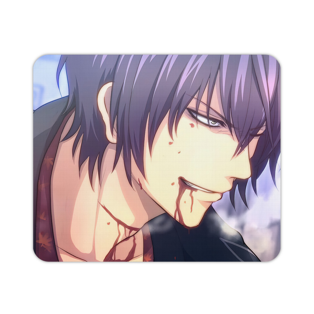 （画像用） ぎんたま 坂田銀時（さかたぎんとき） 神楽 志村新八（しむら しんぱち） GINTAMA Sakata Gintoki Kagura Shimura Shinpachi マウスパッド ステッチ加工 ラバー素材 防水 滑り止め 超薄型 ゲーミング/オフィス対応