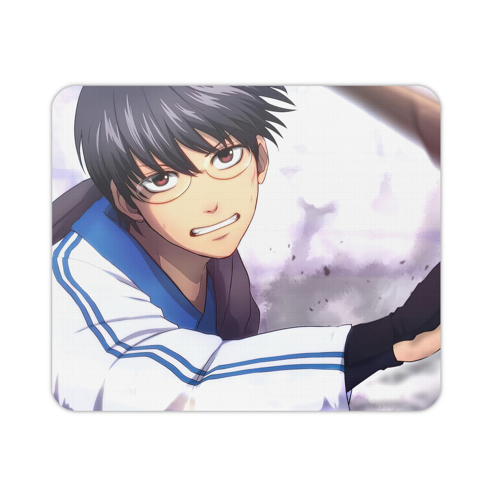 （画像用） ぎんたま 坂田銀時（さかたぎんとき） 神楽 志村新八（しむら しんぱち） GINTAMA Sakata Gintoki Kagura Shimura Shinpachi マウスパッド ステッチ加工 ラバー素材 防水 滑り止め 超薄型 ゲーミング/オフィス対応