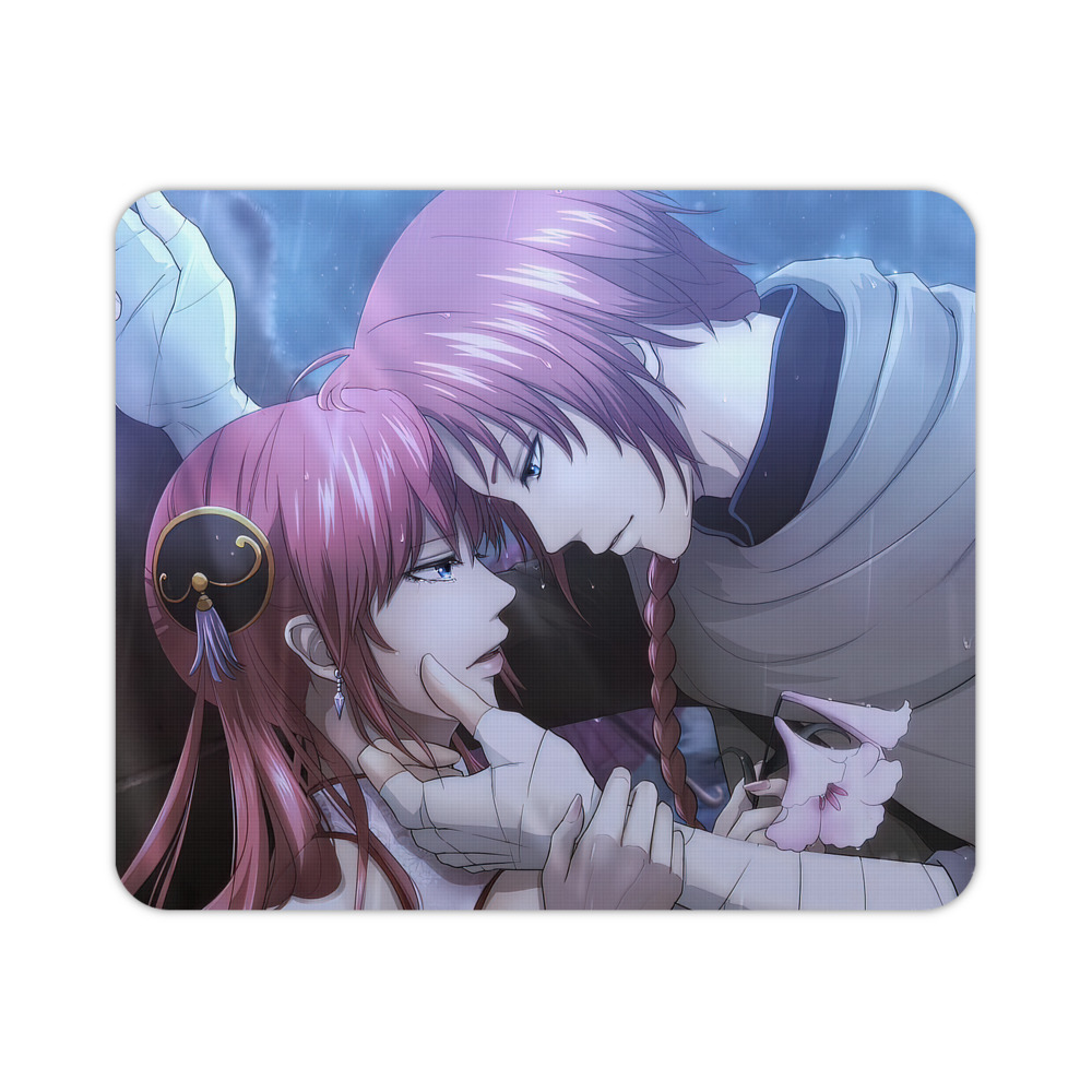 （画像用） ぎんたま 坂田銀時（さかたぎんとき） 神楽 志村新八（しむら しんぱち） GINTAMA Sakata Gintoki Kagura Shimura Shinpachi マウスパッド ステッチ加工 ラバー素材 防水 滑り止め 超薄型 ゲーミング/オフィス対応