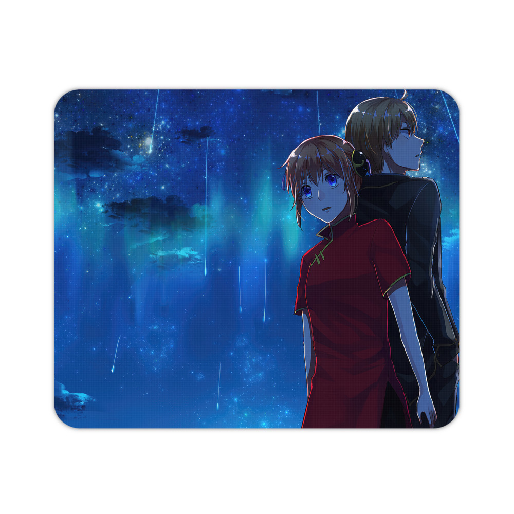 （画像用） ぎんたま 坂田銀時（さかたぎんとき） 神楽 志村新八（しむら しんぱち） GINTAMA Sakata Gintoki Kagura Shimura Shinpachi マウスパッド ステッチ加工 ラバー素材 防水 滑り止め 超薄型 ゲーミング/オフィス対応
