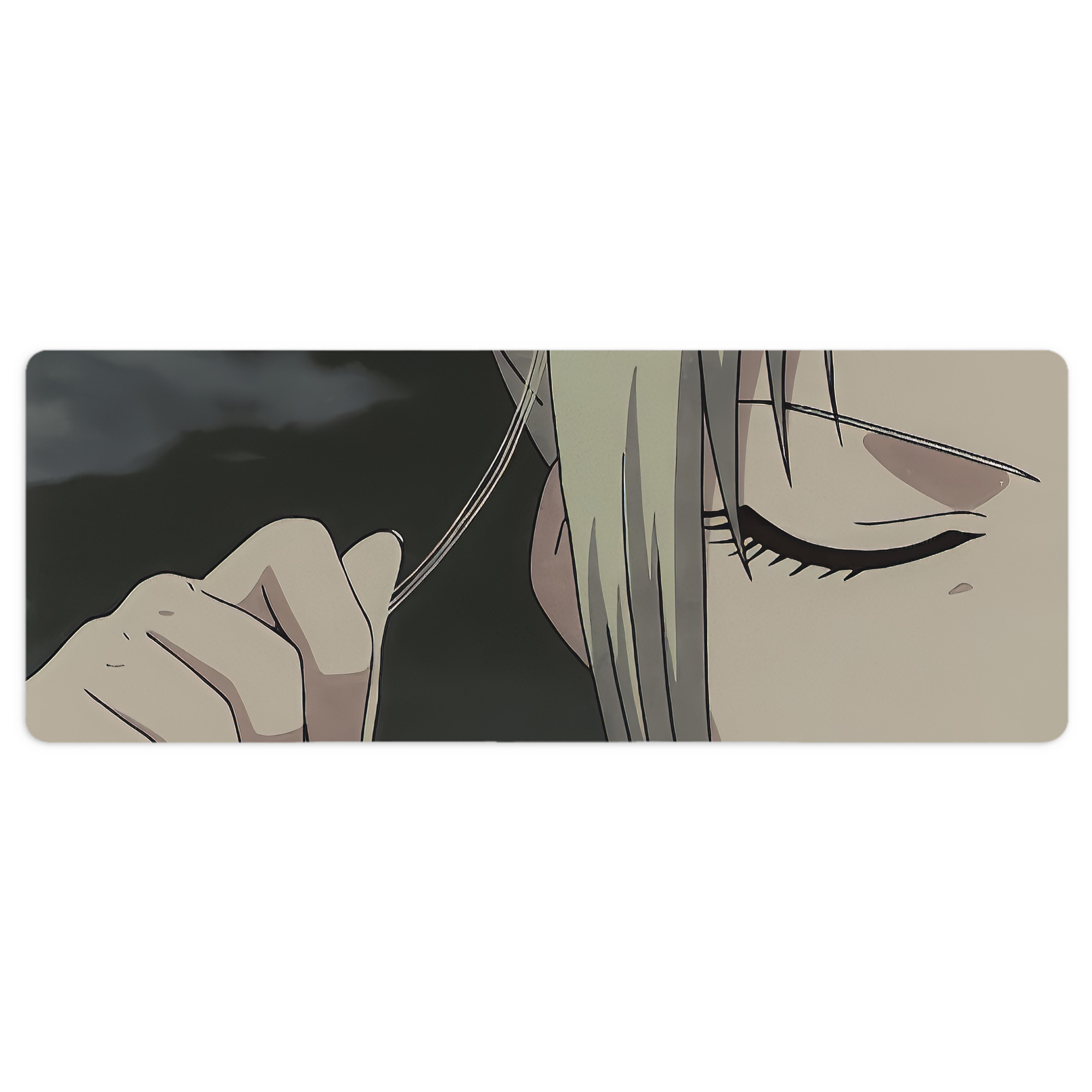 （画像用） ぎんたま 坂田銀時（さかたぎんとき） 神楽 志村新八（しむら しんぱち） GINTAMA Sakata Gintoki Kagura Shimura Shinpachi ステッチ加工 大判デスクマット／滑り止めマウスパッド