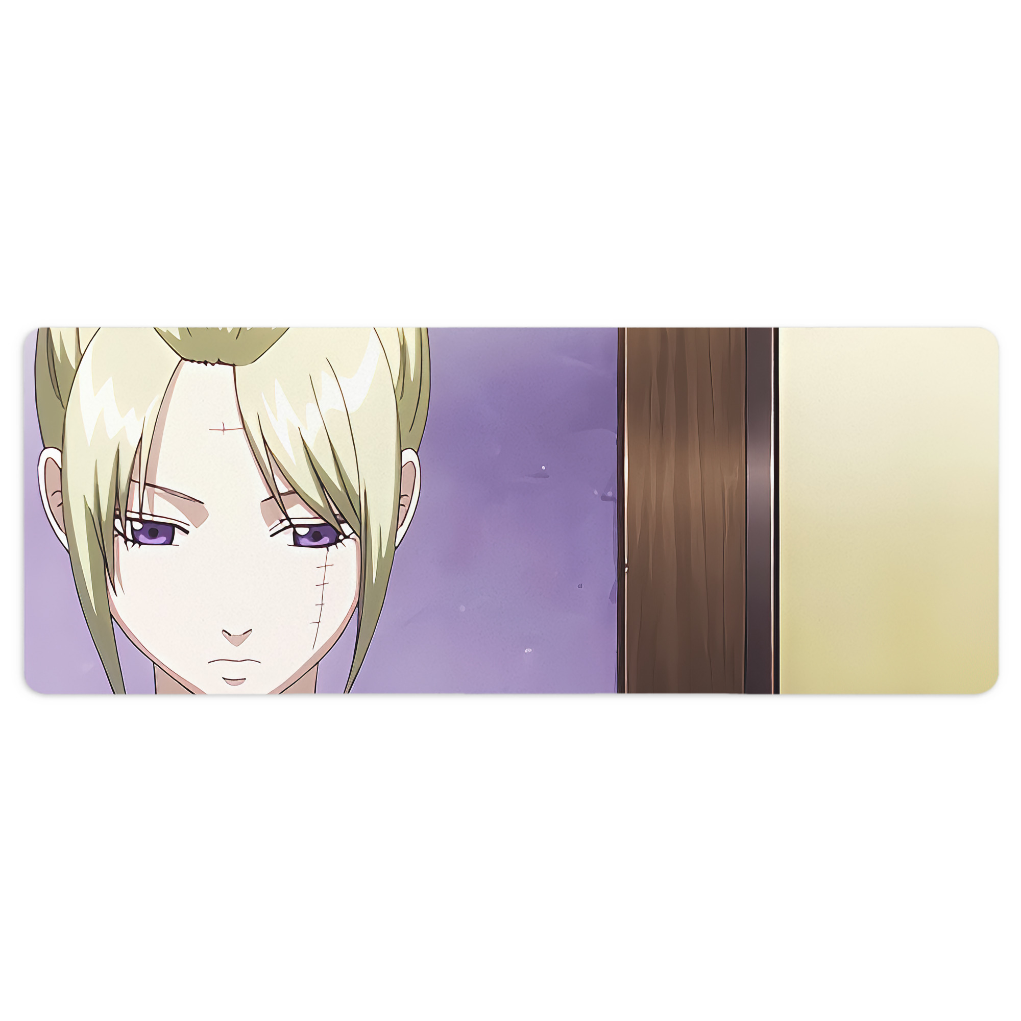 （画像用） ぎんたま 坂田銀時（さかたぎんとき） 神楽 志村新八（しむら しんぱち） GINTAMA Sakata Gintoki Kagura Shimura Shinpachi ステッチ加工 大判デスクマット／滑り止めマウスパッド