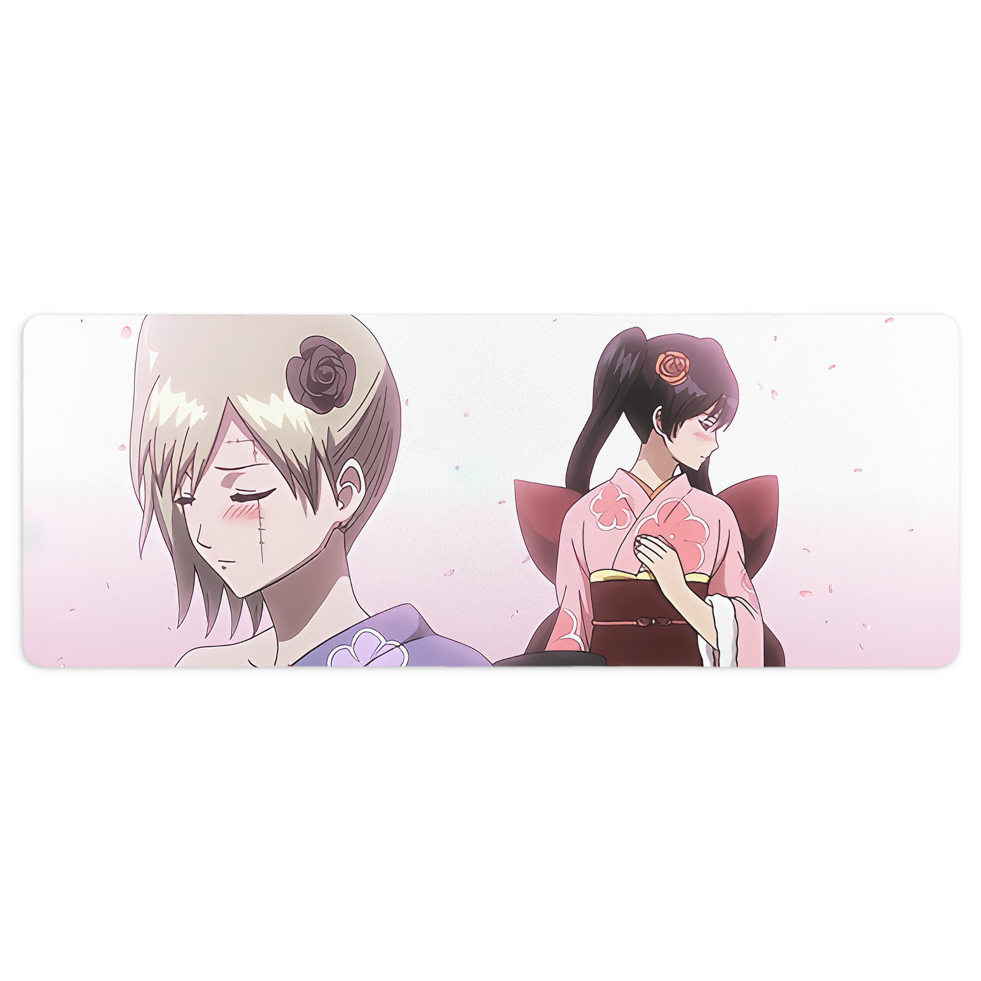 （画像用） ぎんたま 坂田銀時（さかたぎんとき） 神楽 志村新八（しむら しんぱち） GINTAMA Sakata Gintoki Kagura Shimura Shinpachi ステッチ加工 大判デスクマット／滑り止めマウスパッド