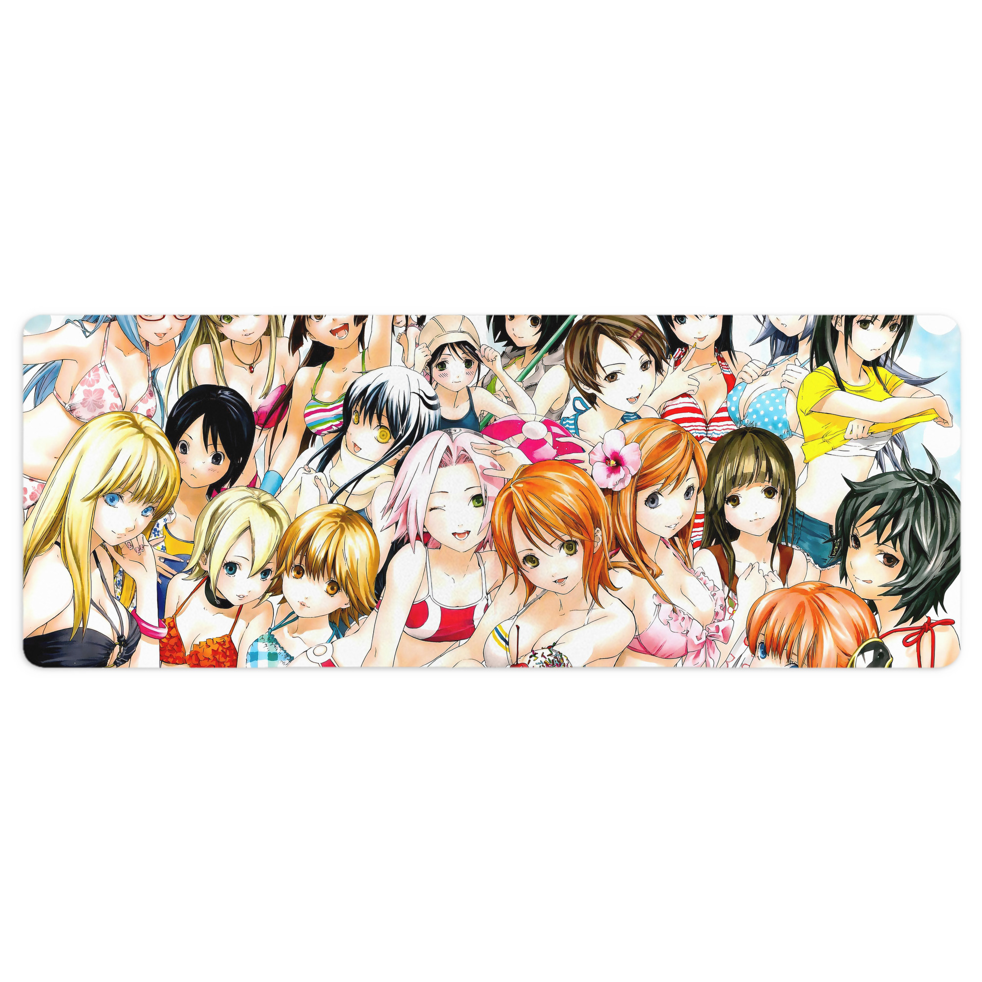 （画像用） ぎんたま 坂田銀時（さかたぎんとき） 神楽 志村新八（しむら しんぱち） GINTAMA Sakata Gintoki Kagura Shimura Shinpachi ステッチ加工 大判デスクマット／滑り止めマウスパッド