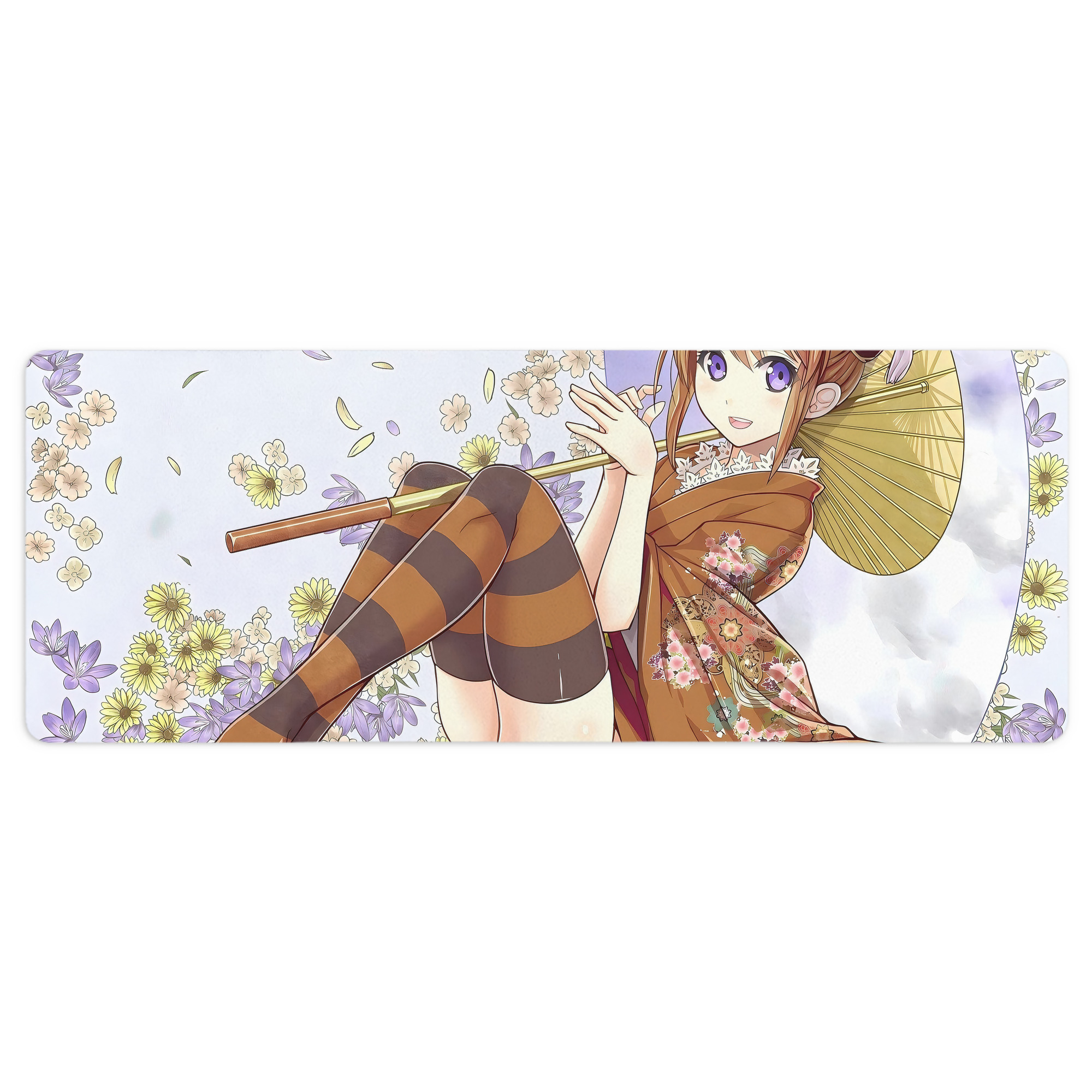 （画像用） ぎんたま 坂田銀時（さかたぎんとき） 神楽 志村新八（しむら しんぱち） GINTAMA Sakata Gintoki Kagura Shimura Shinpachi ステッチ加工 大判デスクマット／滑り止めマウスパッド