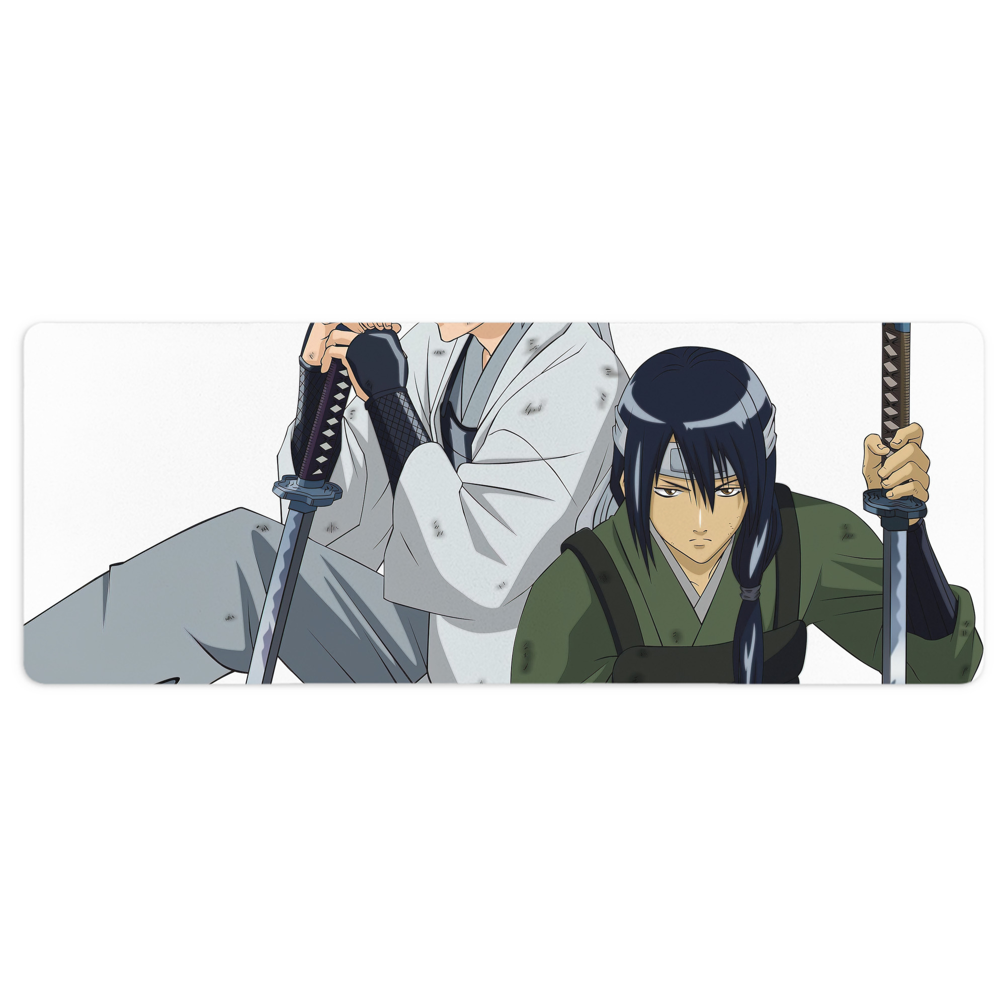 （画像用） ぎんたま 坂田銀時（さかたぎんとき） 神楽 志村新八（しむら しんぱち） GINTAMA Sakata Gintoki Kagura Shimura Shinpachi ステッチ加工 大判デスクマット／滑り止めマウスパッド