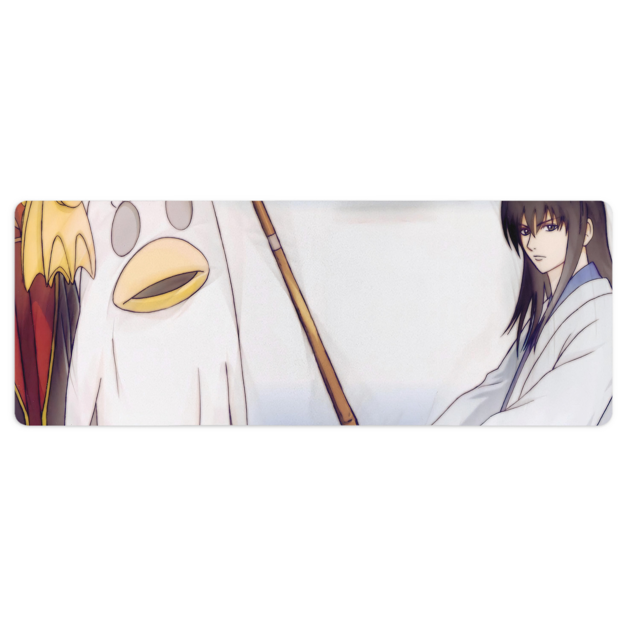（画像用） ぎんたま 坂田銀時（さかたぎんとき） 神楽 志村新八（しむら しんぱち） GINTAMA Sakata Gintoki Kagura Shimura Shinpachi ステッチ加工 大判デスクマット／滑り止めマウスパッド