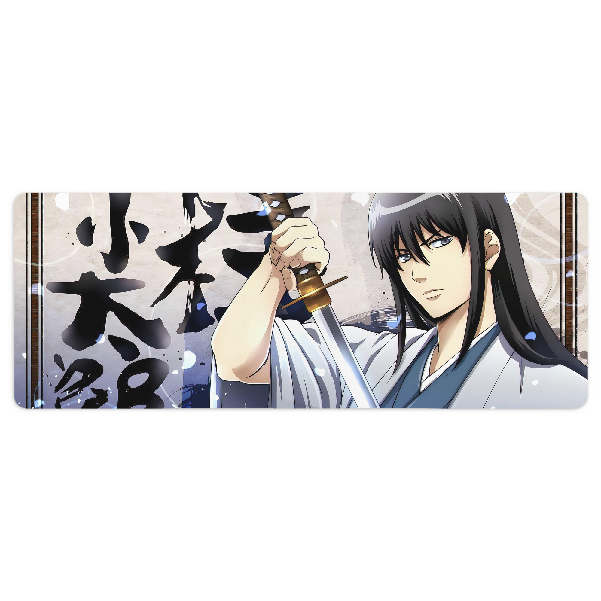 （画像用） ぎんたま 坂田銀時（さかたぎんとき） 神楽 志村新八（しむら しんぱち） GINTAMA Sakata Gintoki Kagura Shimura Shinpachi ステッチ加工 大判デスクマット／滑り止めマウスパッド