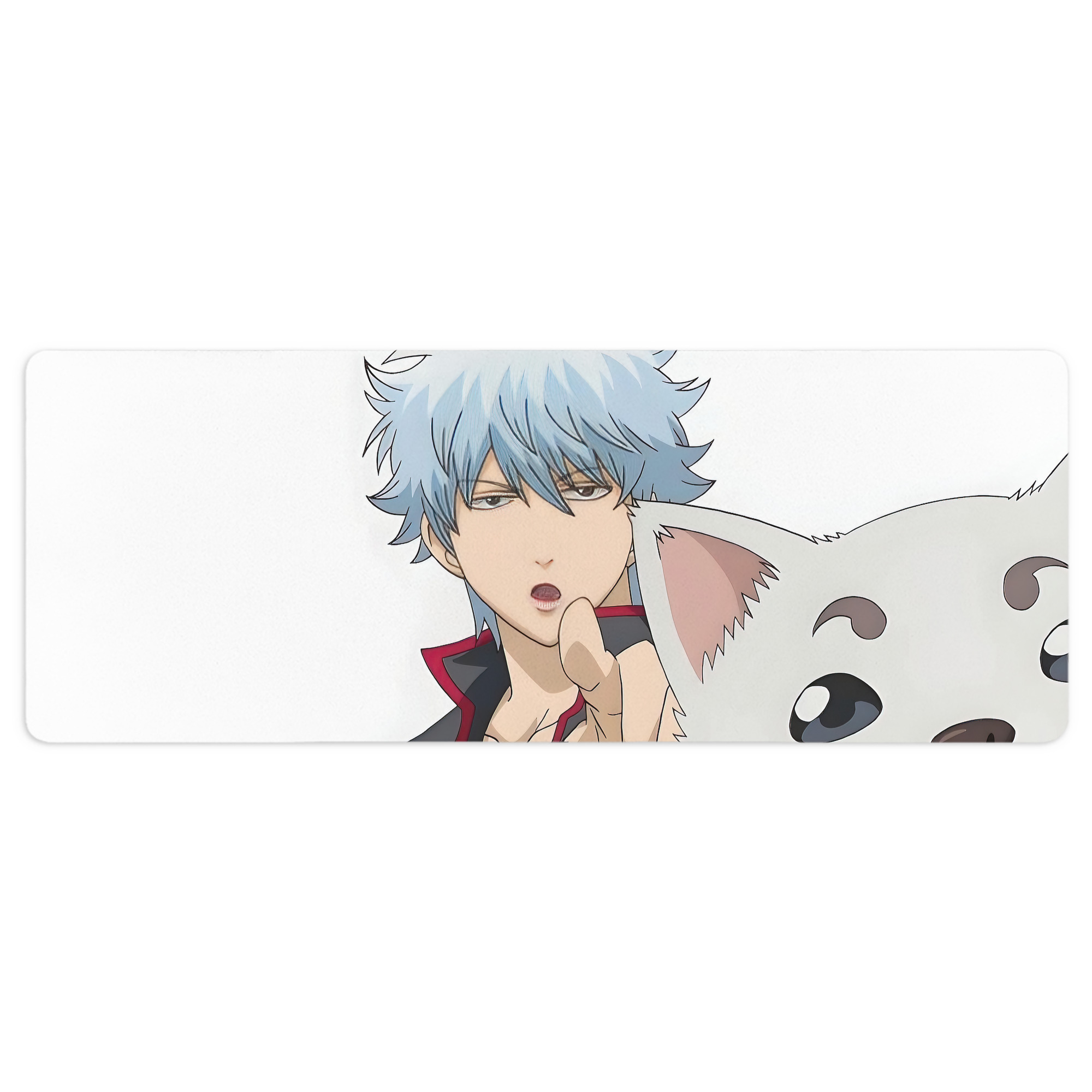 （画像用） ぎんたま 坂田銀時（さかたぎんとき） 神楽 志村新八（しむら しんぱち） GINTAMA Sakata Gintoki Kagura Shimura Shinpachi ステッチ加工 大判デスクマット／滑り止めマウスパッド