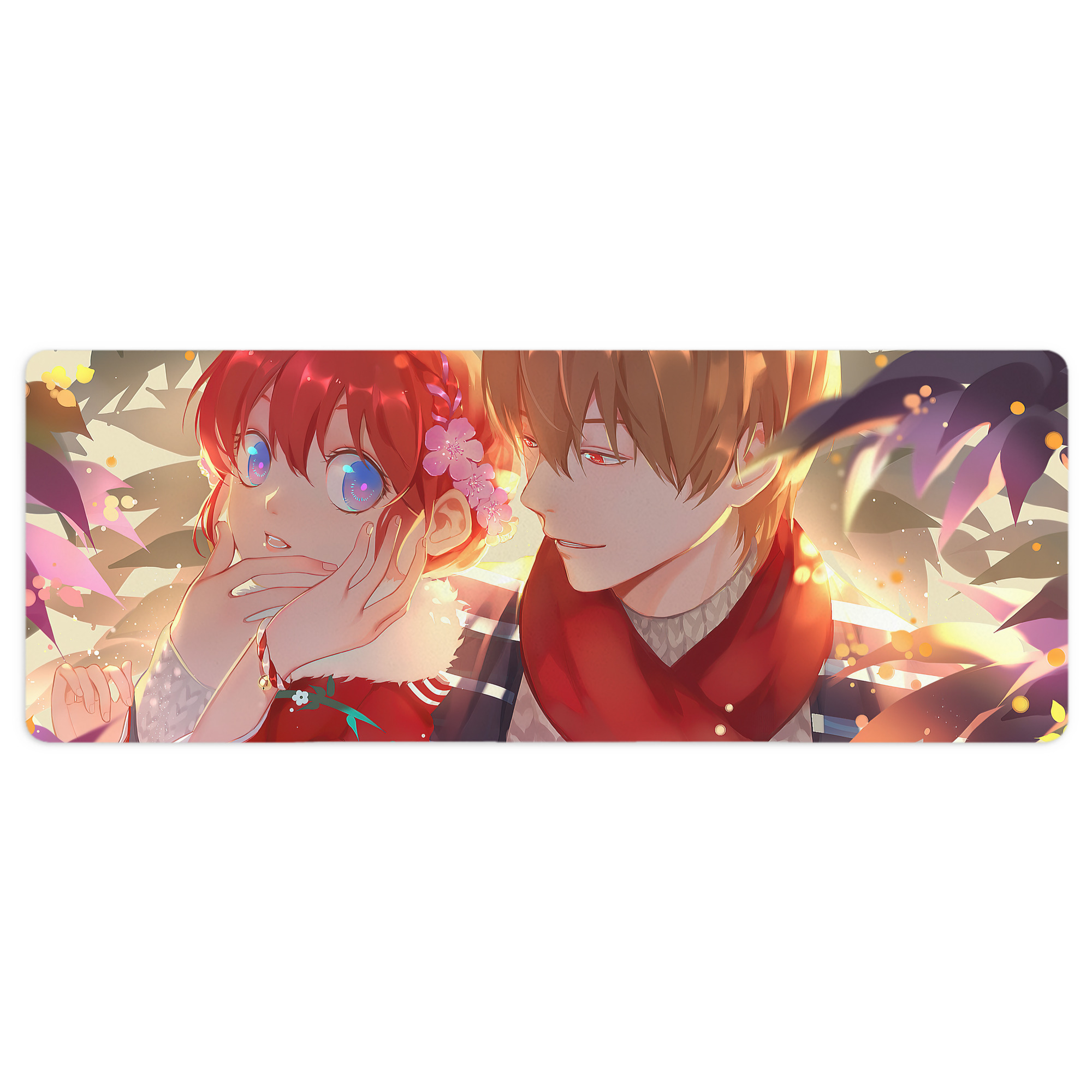 （画像用） ぎんたま 坂田銀時（さかたぎんとき） 神楽 志村新八（しむら しんぱち） GINTAMA Sakata Gintoki Kagura Shimura Shinpachi ステッチ加工 大判デスクマット／滑り止めマウスパッド