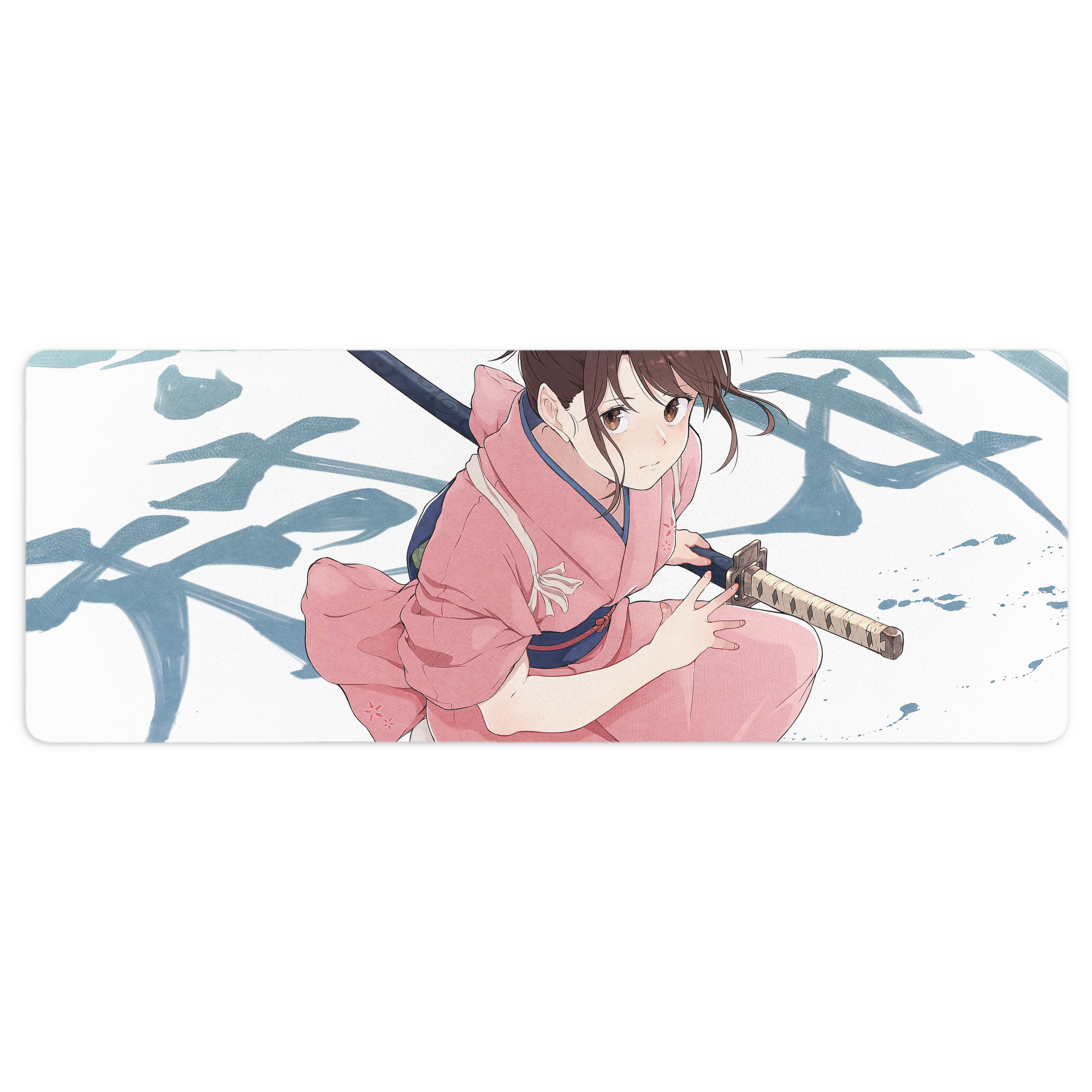 （画像用） ぎんたま 坂田銀時（さかたぎんとき） 神楽 志村新八（しむら しんぱち） GINTAMA Sakata Gintoki Kagura Shimura Shinpachi ステッチ加工 大判デスクマット／滑り止めマウスパッド