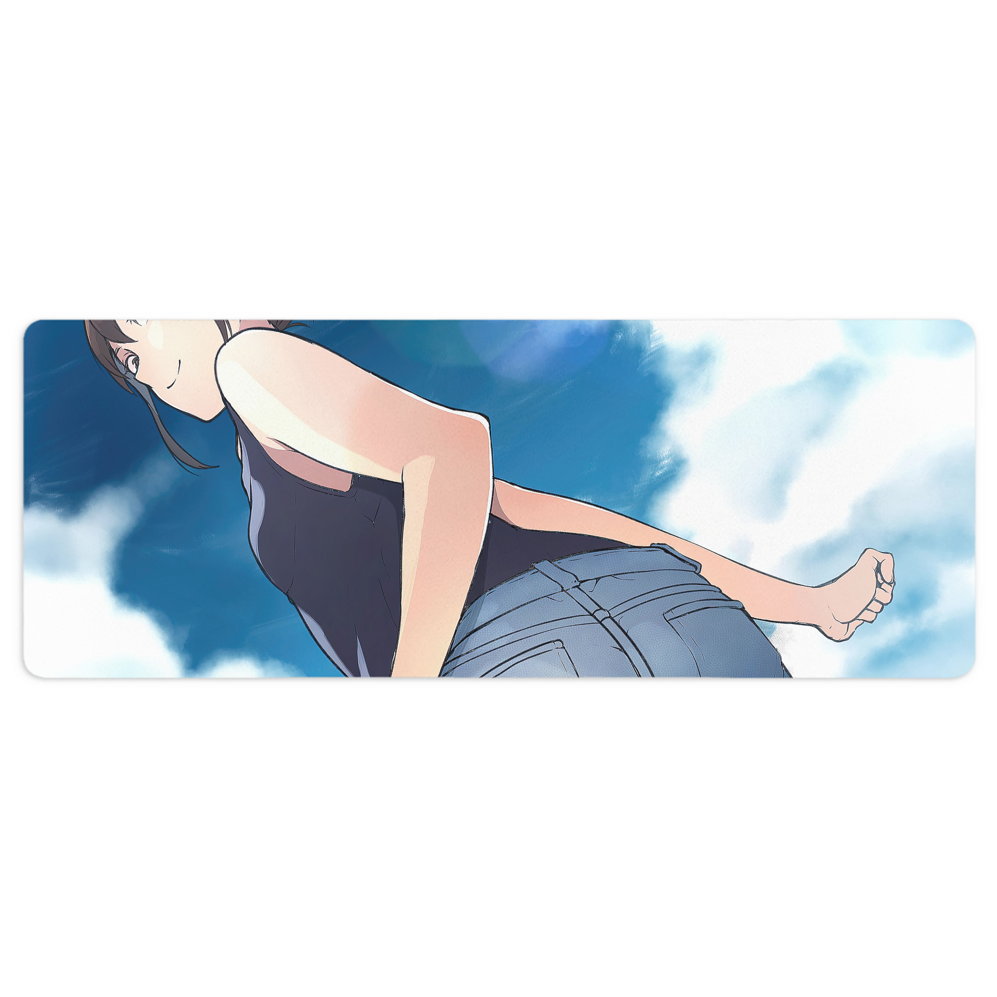 （画像用） ぎんたま 坂田銀時（さかたぎんとき） 神楽 志村新八（しむら しんぱち） GINTAMA Sakata Gintoki Kagura Shimura Shinpachi ステッチ加工 大判デスクマット／滑り止めマウスパッド