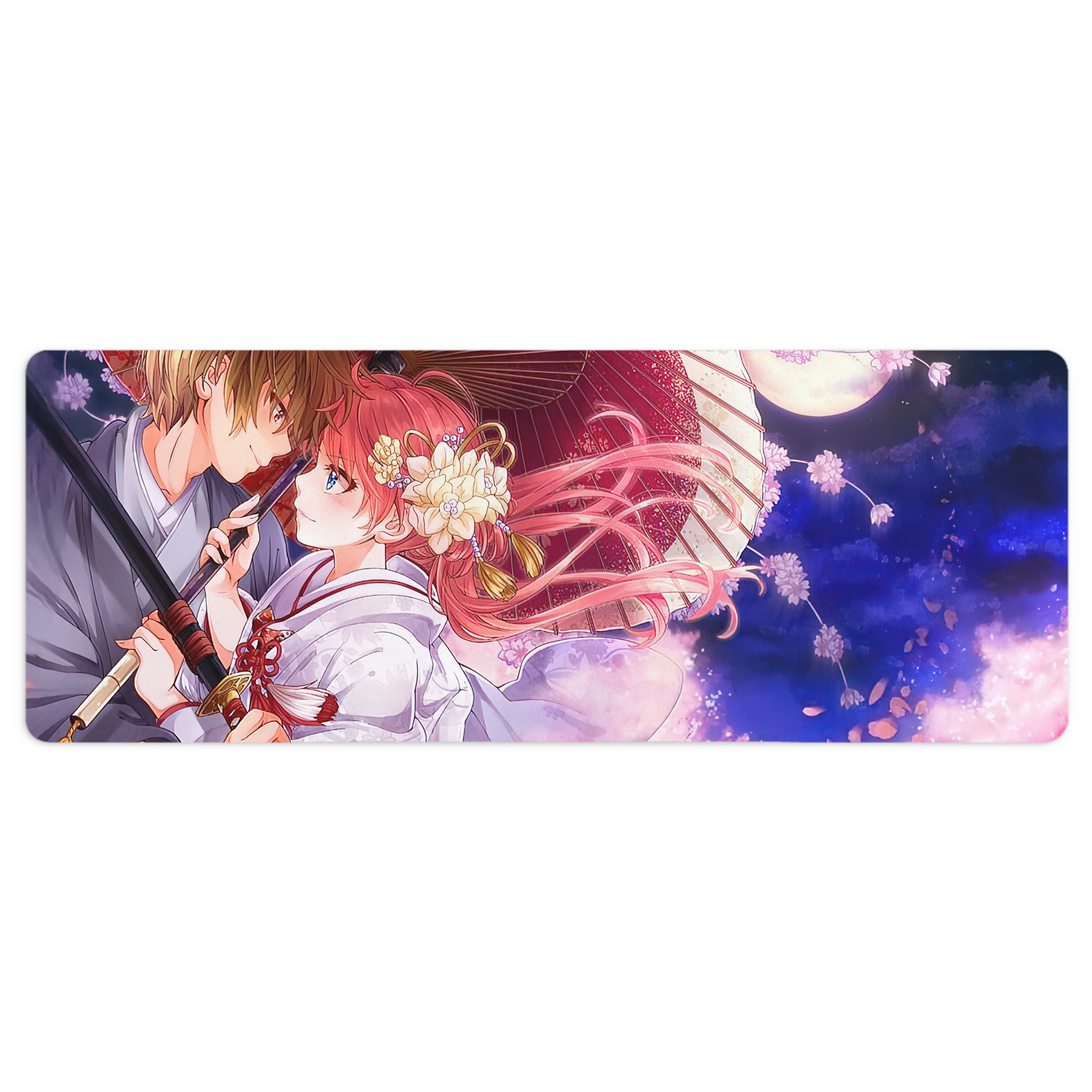 （画像用） ぎんたま 坂田銀時（さかたぎんとき） 神楽 志村新八（しむら しんぱち） GINTAMA Sakata Gintoki Kagura Shimura Shinpachi ステッチ加工 大判デスクマット／滑り止めマウスパッド