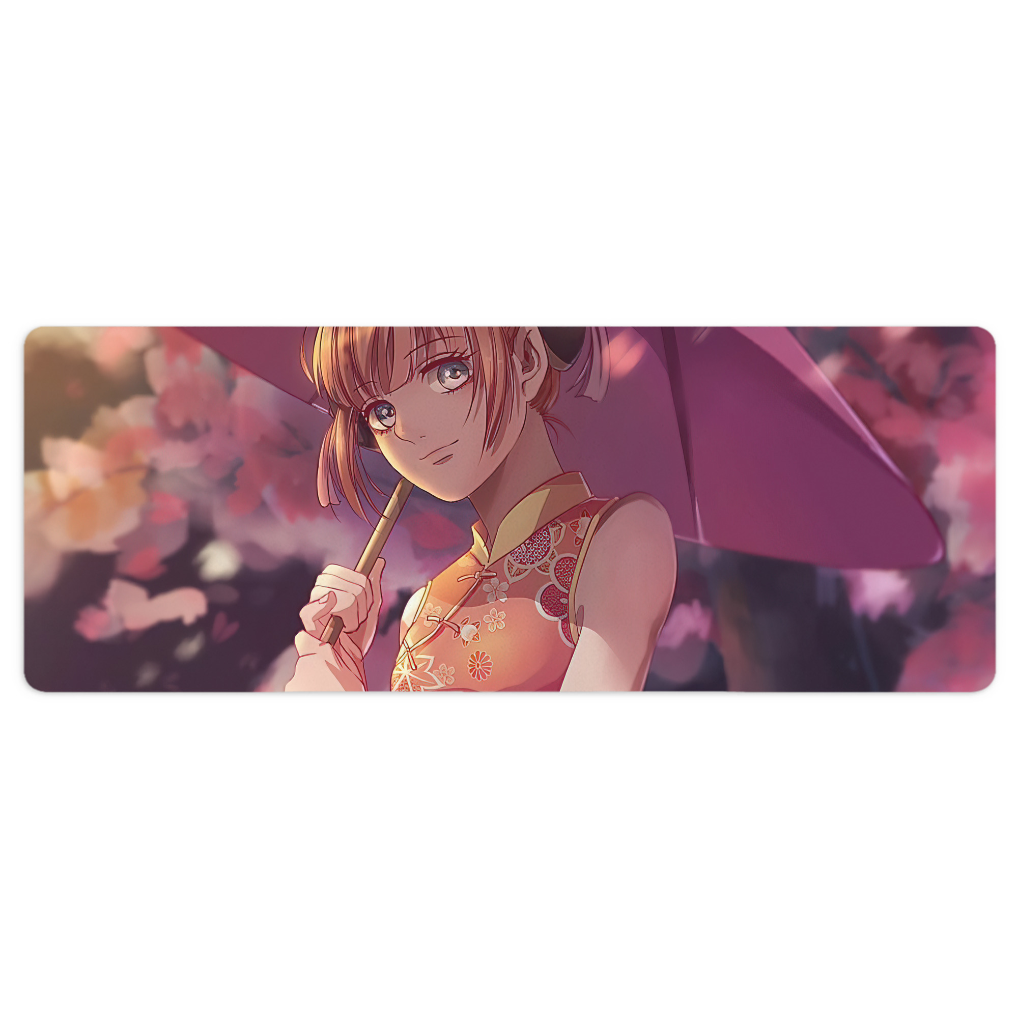 （画像用） ぎんたま 坂田銀時（さかたぎんとき） 神楽 志村新八（しむら しんぱち） GINTAMA Sakata Gintoki Kagura Shimura Shinpachi ステッチ加工 大判デスクマット／滑り止めマウスパッド