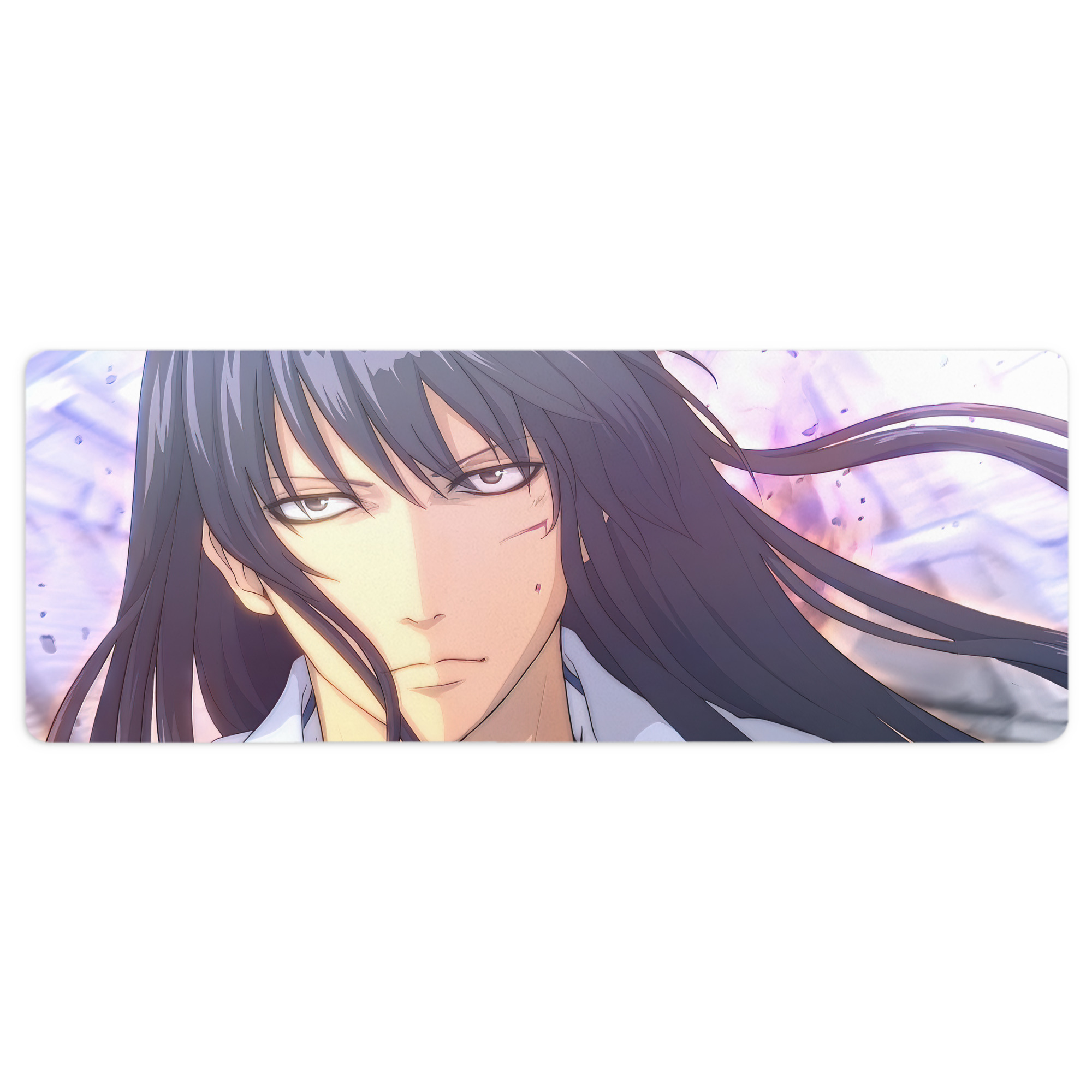 （画像用） ぎんたま 坂田銀時（さかたぎんとき） 神楽 志村新八（しむら しんぱち） GINTAMA Sakata Gintoki Kagura Shimura Shinpachi ステッチ加工 大判デスクマット／滑り止めマウスパッド