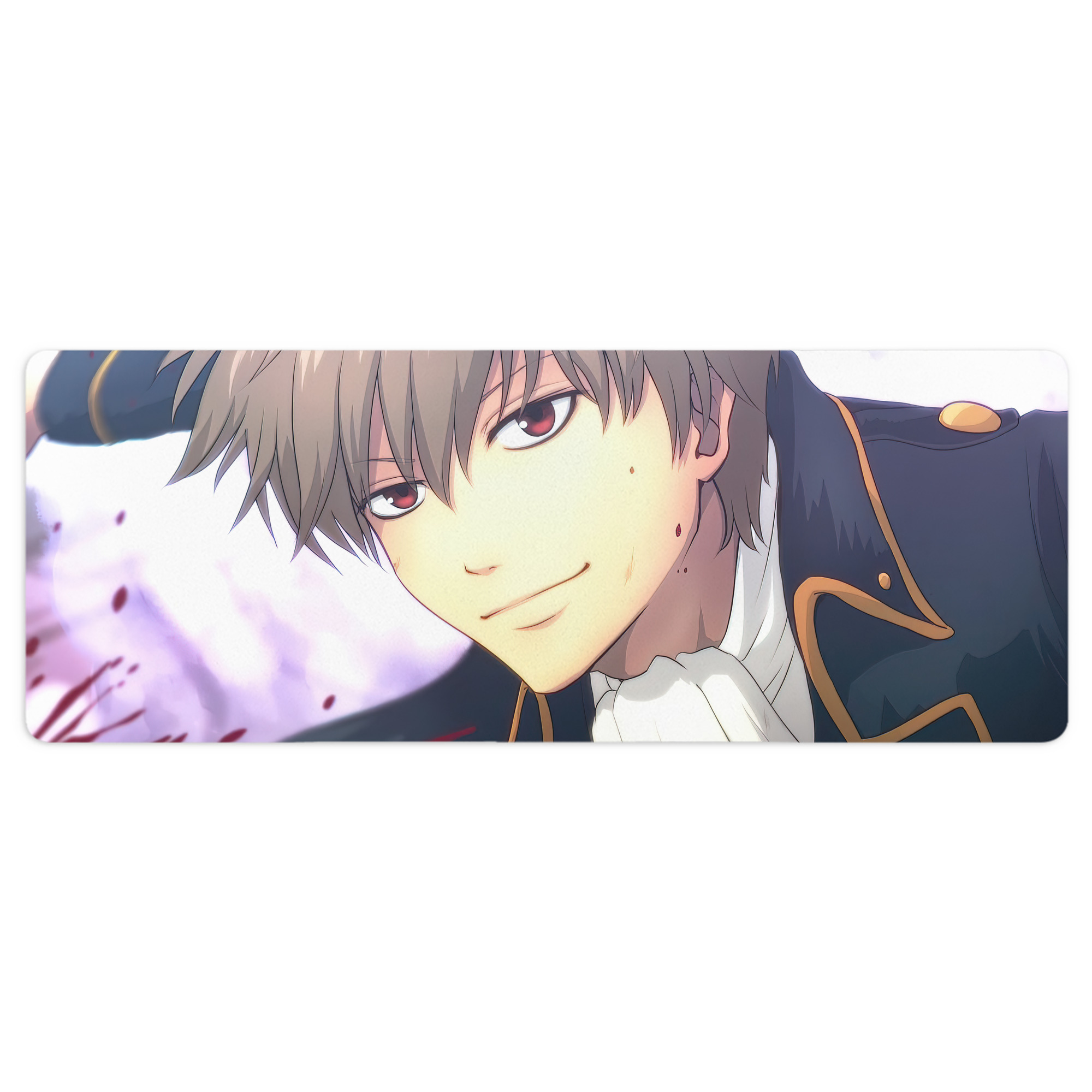 （画像用） ぎんたま 坂田銀時（さかたぎんとき） 神楽 志村新八（しむら しんぱち） GINTAMA Sakata Gintoki Kagura Shimura Shinpachi ステッチ加工 大判デスクマット／滑り止めマウスパッド