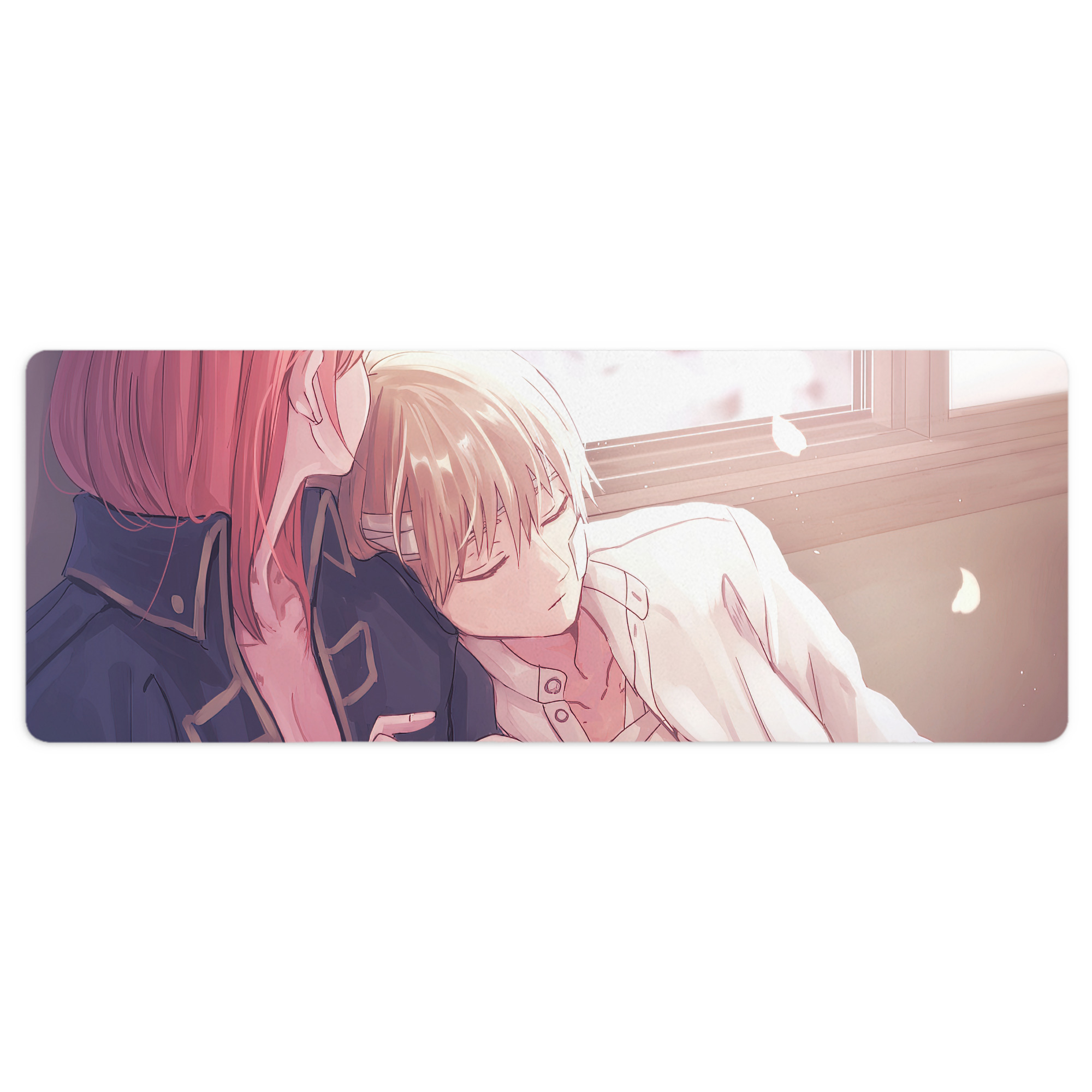 （画像用） ぎんたま 坂田銀時（さかたぎんとき） 神楽 志村新八（しむら しんぱち） GINTAMA Sakata Gintoki Kagura Shimura Shinpachi ステッチ加工 大判デスクマット／滑り止めマウスパッド