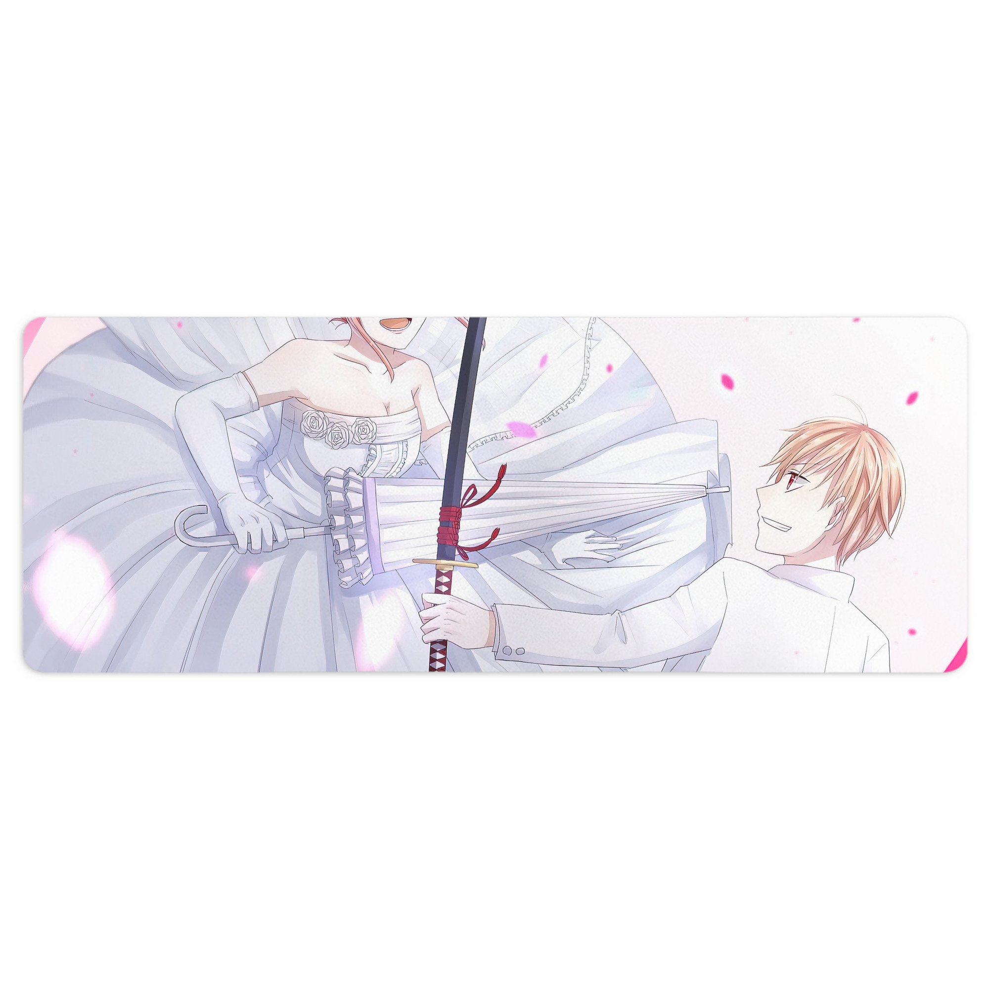 （画像用） ぎんたま 坂田銀時（さかたぎんとき） 神楽 志村新八（しむら しんぱち） GINTAMA Sakata Gintoki Kagura Shimura Shinpachi ステッチ加工 大判デスクマット／滑り止めマウスパッド