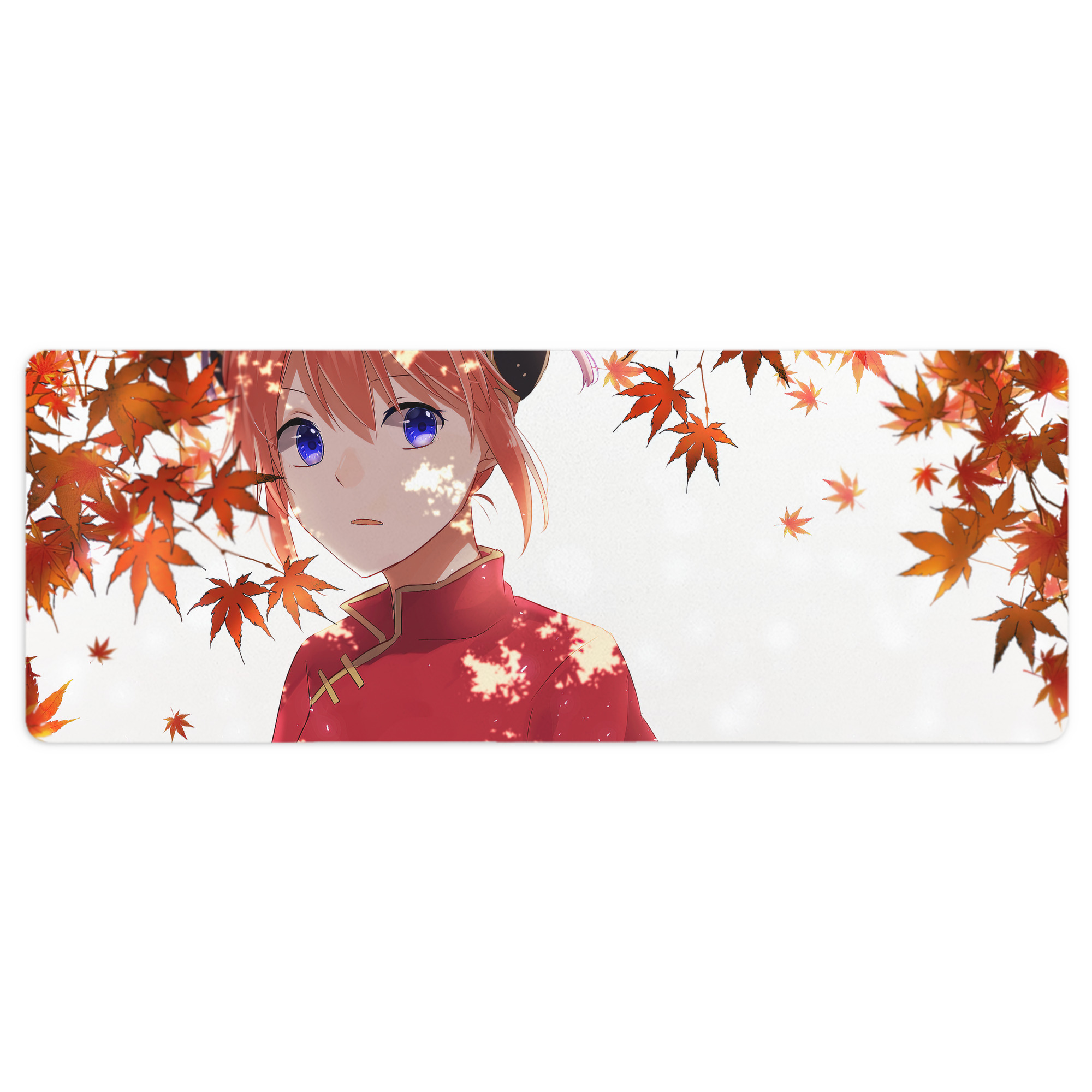 （画像用） ぎんたま 坂田銀時（さかたぎんとき） 神楽 志村新八（しむら しんぱち） GINTAMA Sakata Gintoki Kagura Shimura Shinpachi ステッチ加工 大判デスクマット／滑り止めマウスパッド