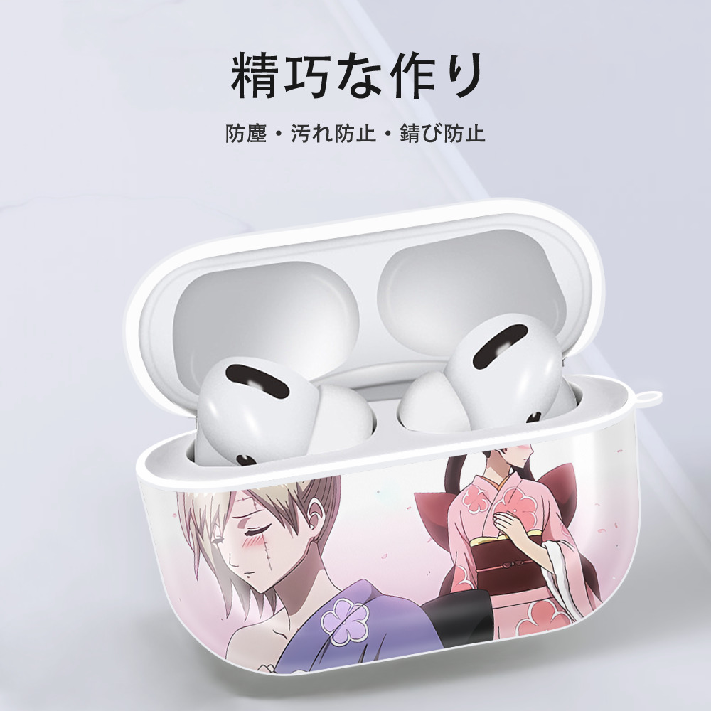 ぎんたま 坂田銀時（さかたぎんとき） 神楽 志村新八（しむら しんぱち） GINTAMA Sakata Gintoki Kagura Shimura Shinpachi 【AirPods Pro用】ハードシェル保護ケース 耐衝撃・防指紋・カラビナ付き商品仕様