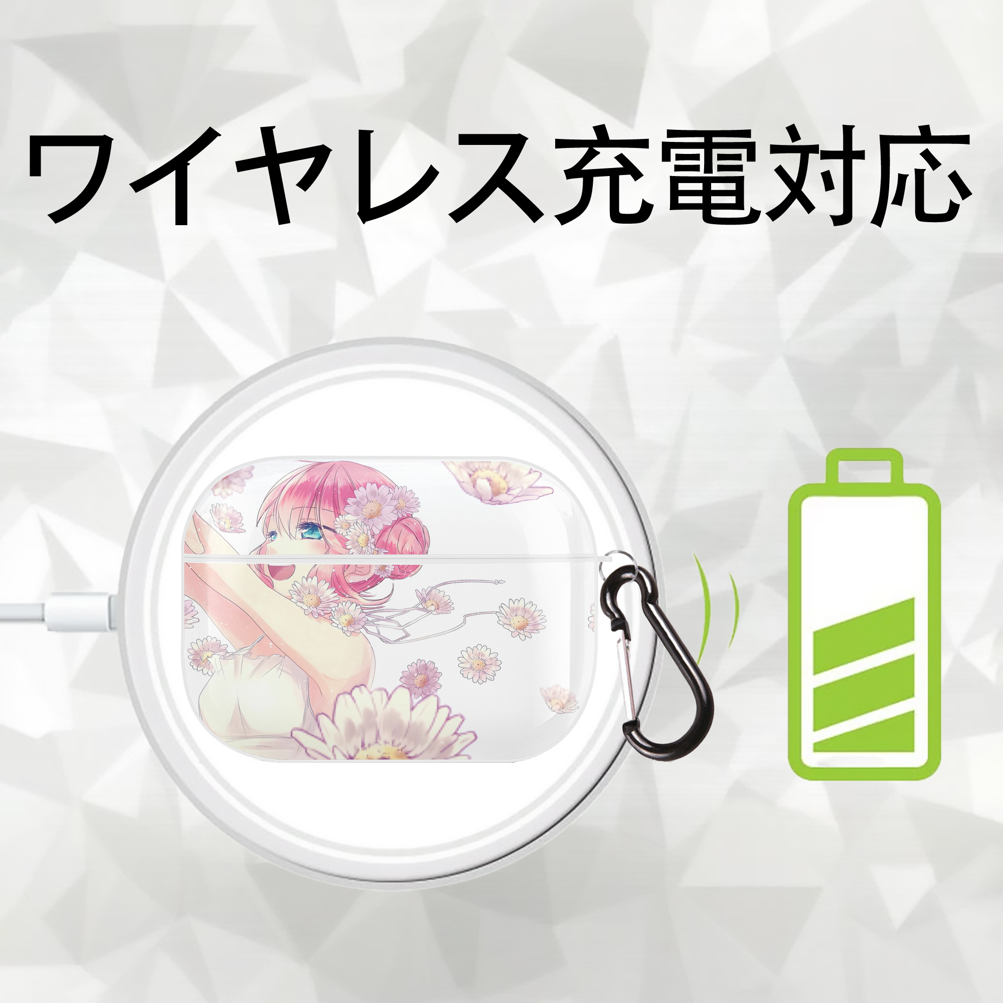 ぎんたま 坂田銀時（さかたぎんとき） 神楽 志村新八（しむら しんぱち） GINTAMA Sakata Gintoki Kagura Shimura Shinpachi 【AirPods Pro用】ハードシェル保護ケース 耐衝撃・防指紋・カラビナ付き商品仕様