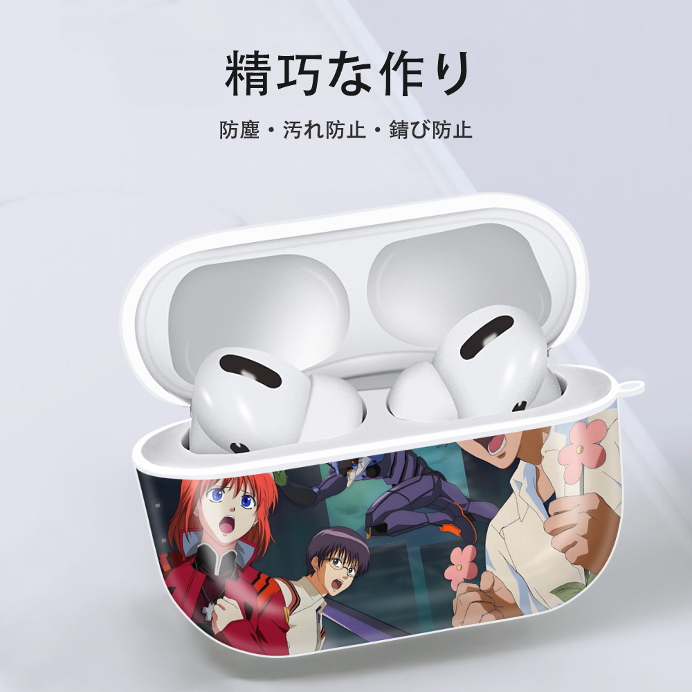 ぎんたま 坂田銀時（さかたぎんとき） 神楽 志村新八（しむら しんぱち） GINTAMA Sakata Gintoki Kagura Shimura Shinpachi 【AirPods Pro用】ハードシェル保護ケース 耐衝撃・防指紋・カラビナ付き商品仕様