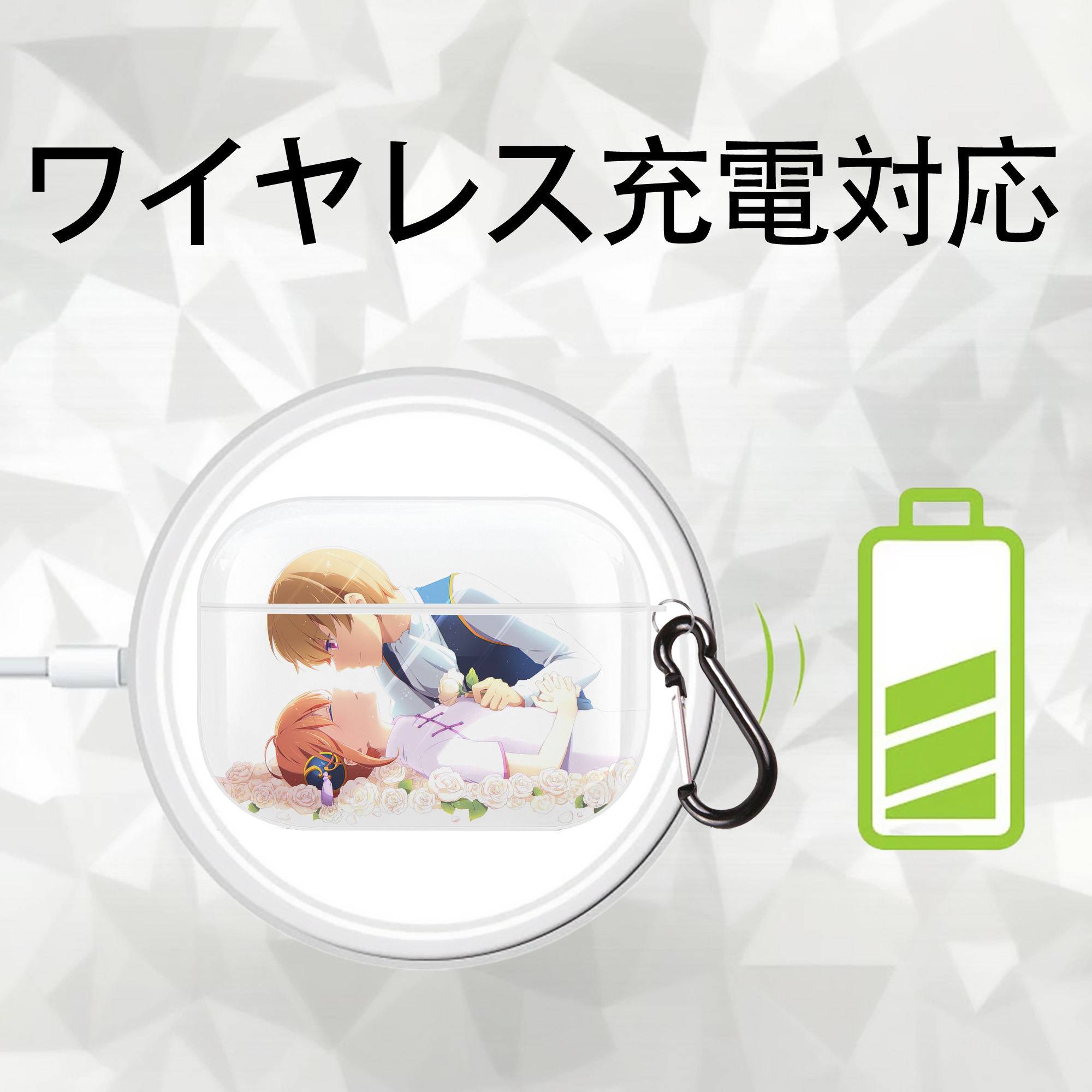 ぎんたま 坂田銀時（さかたぎんとき） 神楽 志村新八（しむら しんぱち） GINTAMA Sakata Gintoki Kagura Shimura Shinpachi 【AirPods Pro用】ハードシェル保護ケース 耐衝撃・防指紋・カラビナ付き商品仕様