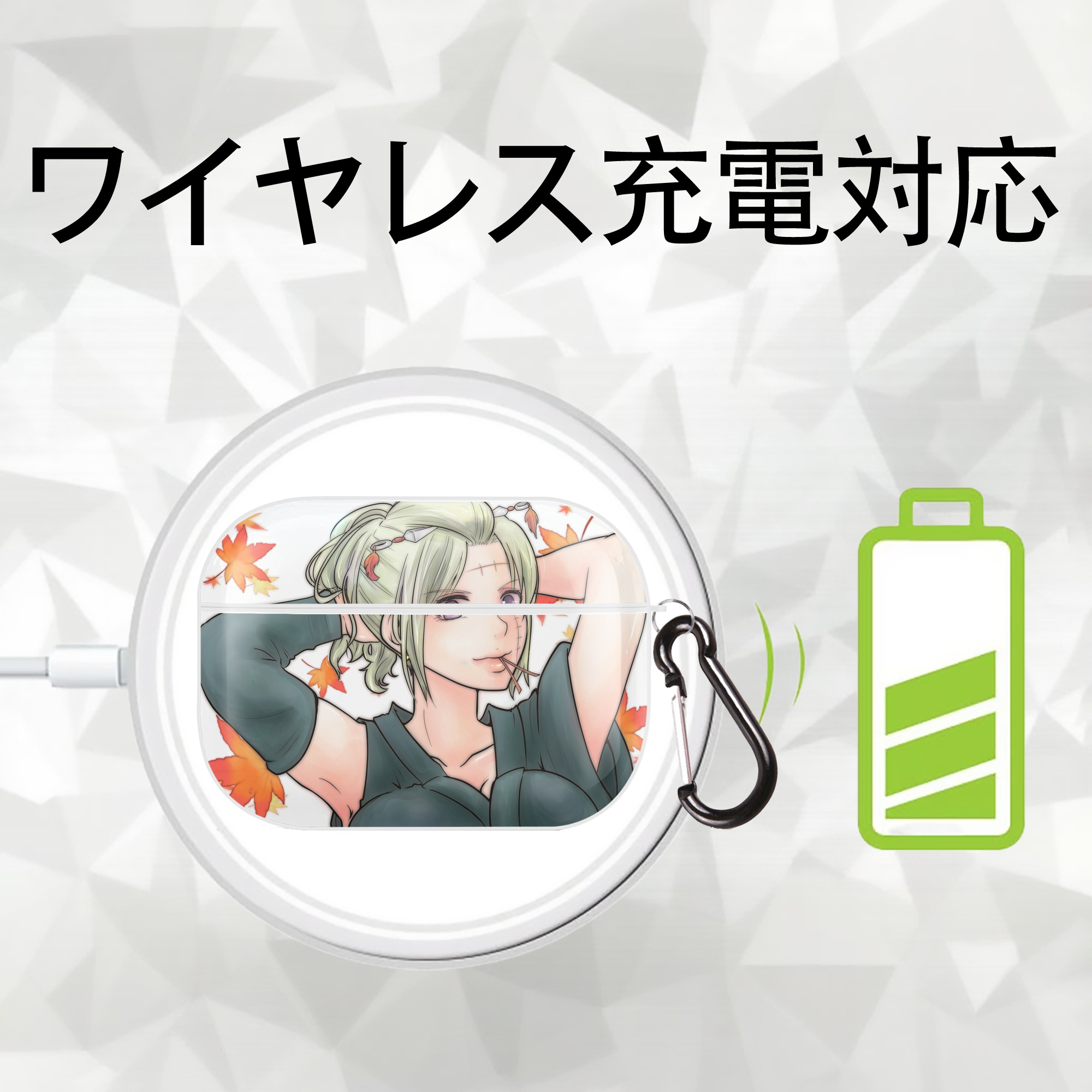 ぎんたま 坂田銀時（さかたぎんとき） 神楽 志村新八（しむら しんぱち） GINTAMA Sakata Gintoki Kagura Shimura Shinpachi 【AirPods Pro用】ハードシェル保護ケース 耐衝撃・防指紋・カラビナ付き商品仕様