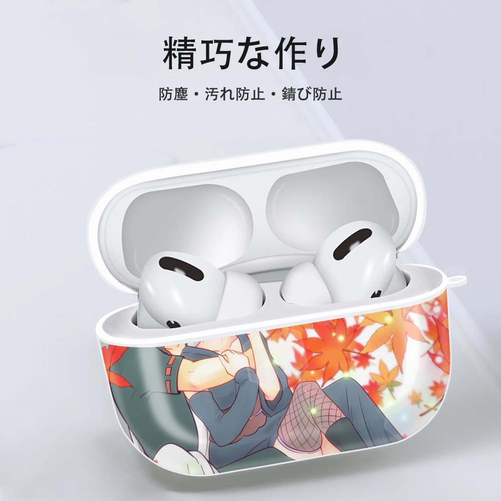 ぎんたま 坂田銀時（さかたぎんとき） 神楽 志村新八（しむら しんぱち） GINTAMA Sakata Gintoki Kagura Shimura Shinpachi 【AirPods Pro用】ハードシェル保護ケース 耐衝撃・防指紋・カラビナ付き商品仕様