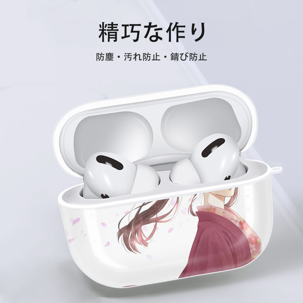 ぎんたま 坂田銀時（さかたぎんとき） 神楽 志村新八（しむら しんぱち） GINTAMA Sakata Gintoki Kagura Shimura Shinpachi 【AirPods Pro用】ハードシェル保護ケース 耐衝撃・防指紋・カラビナ付き商品仕様