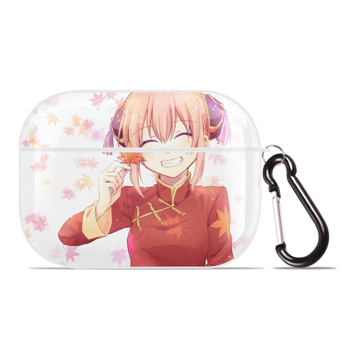 （画像用） ぎんたま 坂田銀時（さかたぎんとき） 神楽 志村新八（しむら しんぱち） GINTAMA Sakata Gintoki Kagura Shimura Shinpachi 【AirPods Pro用】ハードシェル保護ケース 耐衝撃・防指紋・カラビナ付き商品仕様
