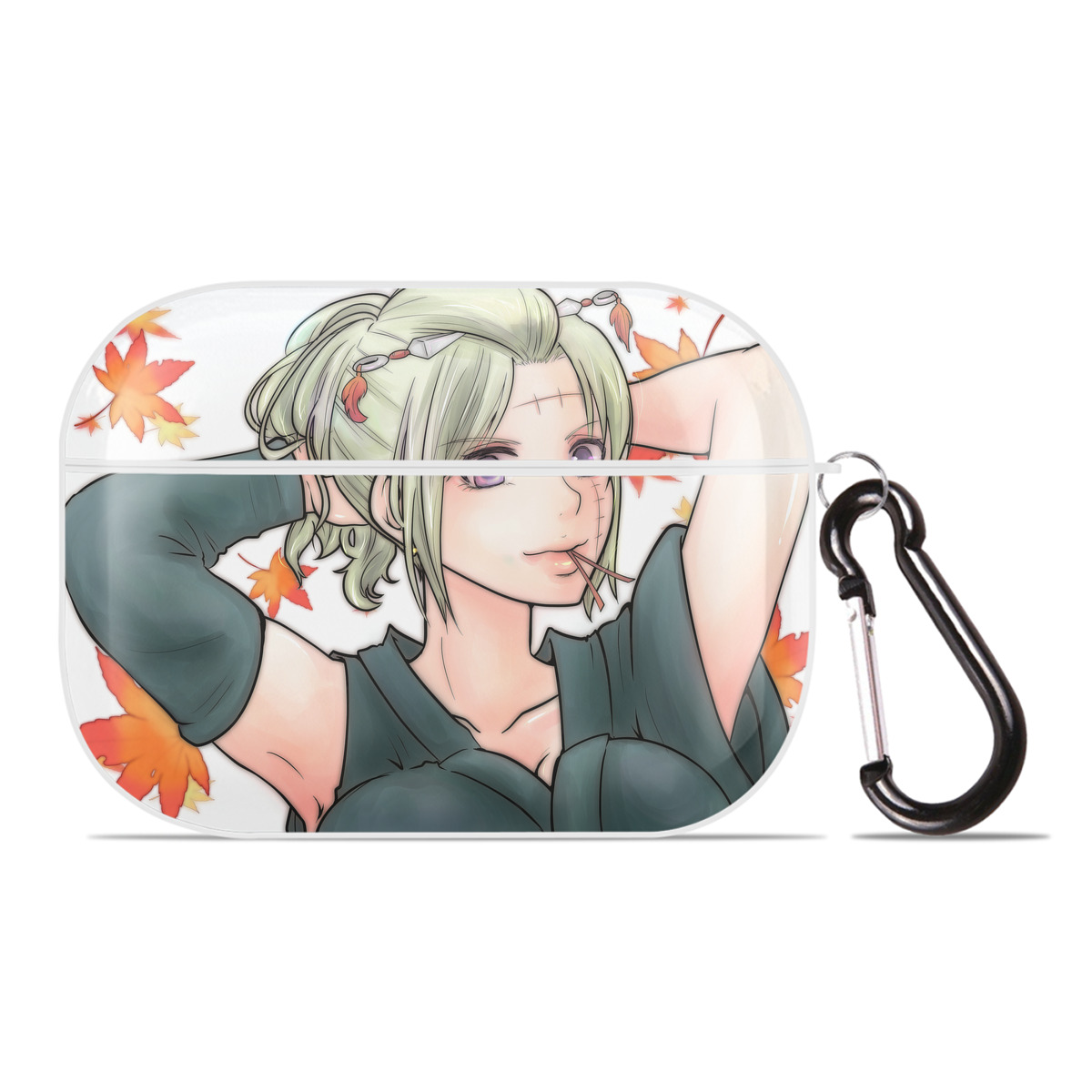 （画像用） ぎんたま 坂田銀時（さかたぎんとき） 神楽 志村新八（しむら しんぱち） GINTAMA Sakata Gintoki Kagura Shimura Shinpachi 【AirPods Pro用】ハードシェル保護ケース 耐衝撃・防指紋・カラビナ付き商品仕様