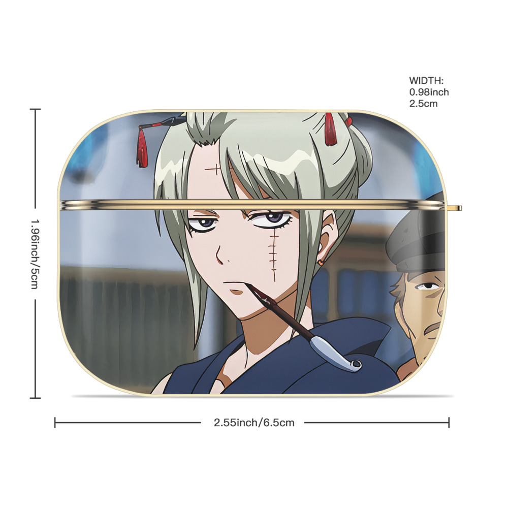 ぎんたま 坂田銀時（さかたぎんとき） 神楽 志村新八（しむら しんぱち） GINTAMA Sakata Gintoki Kagura Shimura Shinpachi 【AirPods Pro用】ハードシェル保護ケース｜耐衝撃・防指紋・カラビナ付き商品仕様