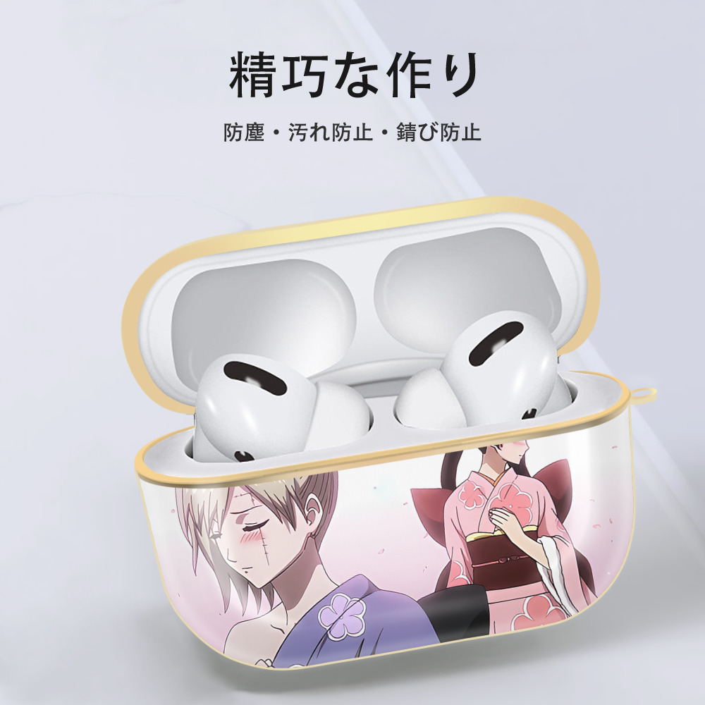 ぎんたま 坂田銀時（さかたぎんとき） 神楽 志村新八（しむら しんぱち） GINTAMA Sakata Gintoki Kagura Shimura Shinpachi 【AirPods Pro用】ハードシェル保護ケース｜耐衝撃・防指紋・カラビナ付き商品仕様