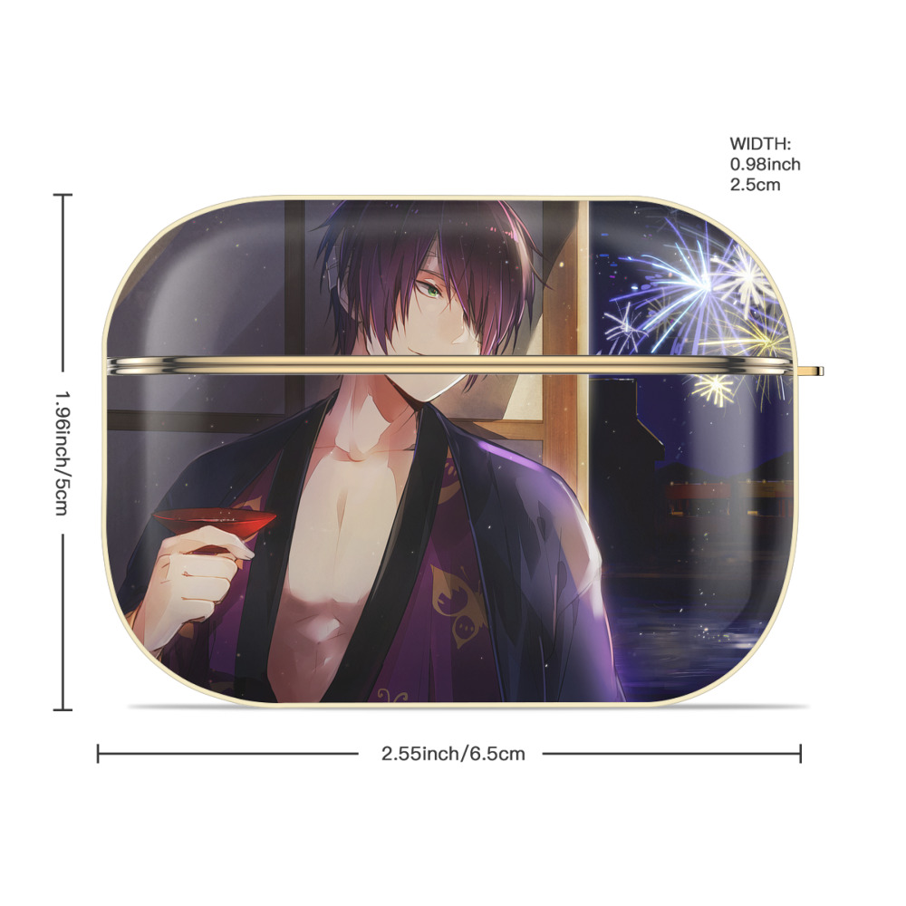 ぎんたま 坂田銀時（さかたぎんとき） 神楽 志村新八（しむら しんぱち） GINTAMA Sakata Gintoki Kagura Shimura Shinpachi 【AirPods Pro用】ハードシェル保護ケース｜耐衝撃・防指紋・カラビナ付き商品仕様
