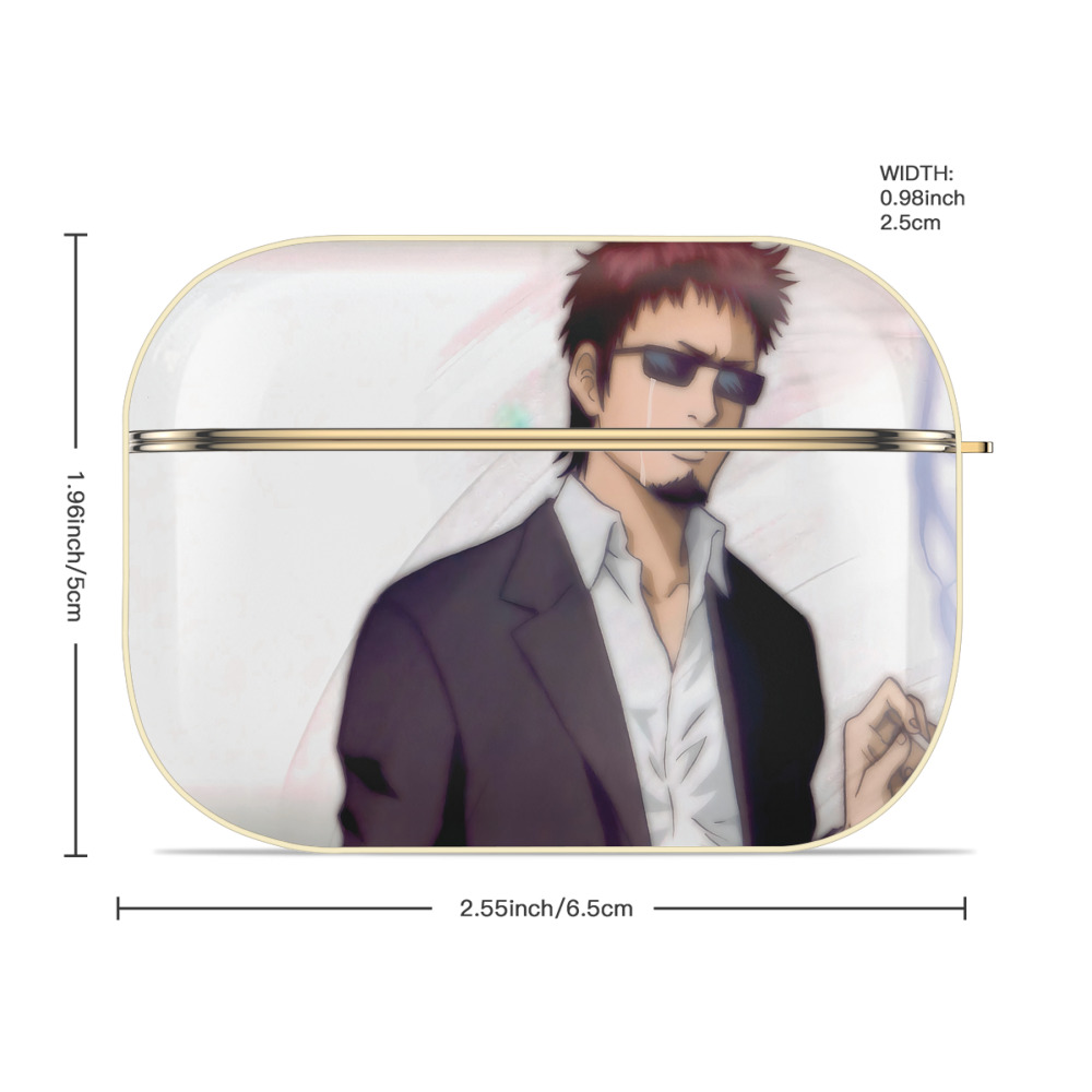 ぎんたま 坂田銀時（さかたぎんとき） 神楽 志村新八（しむら しんぱち） GINTAMA Sakata Gintoki Kagura Shimura Shinpachi 【AirPods Pro用】ハードシェル保護ケース｜耐衝撃・防指紋・カラビナ付き商品仕様