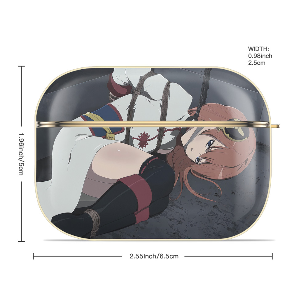 ぎんたま 坂田銀時（さかたぎんとき） 神楽 志村新八（しむら しんぱち） GINTAMA Sakata Gintoki Kagura Shimura Shinpachi 【AirPods Pro用】ハードシェル保護ケース｜耐衝撃・防指紋・カラビナ付き商品仕様