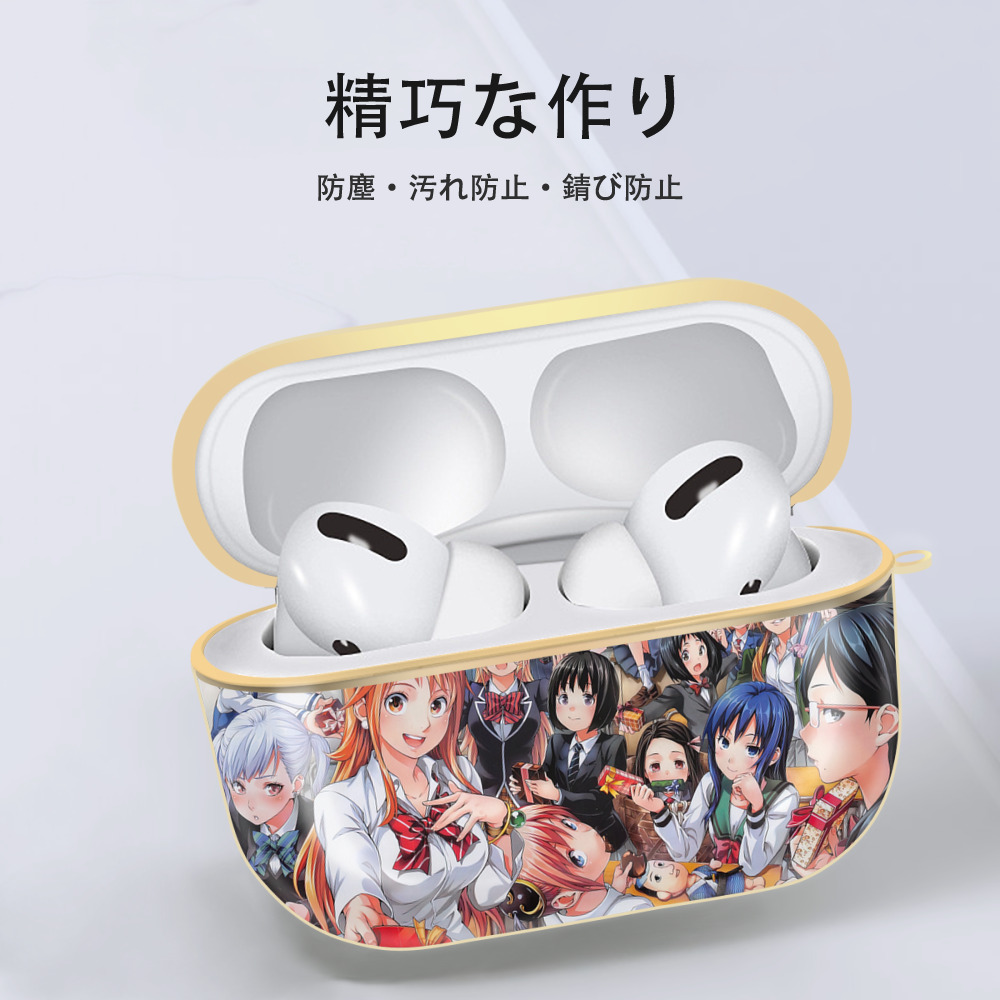 ぎんたま 坂田銀時（さかたぎんとき） 神楽 志村新八（しむら しんぱち） GINTAMA Sakata Gintoki Kagura Shimura Shinpachi 【AirPods Pro用】ハードシェル保護ケース｜耐衝撃・防指紋・カラビナ付き商品仕様
