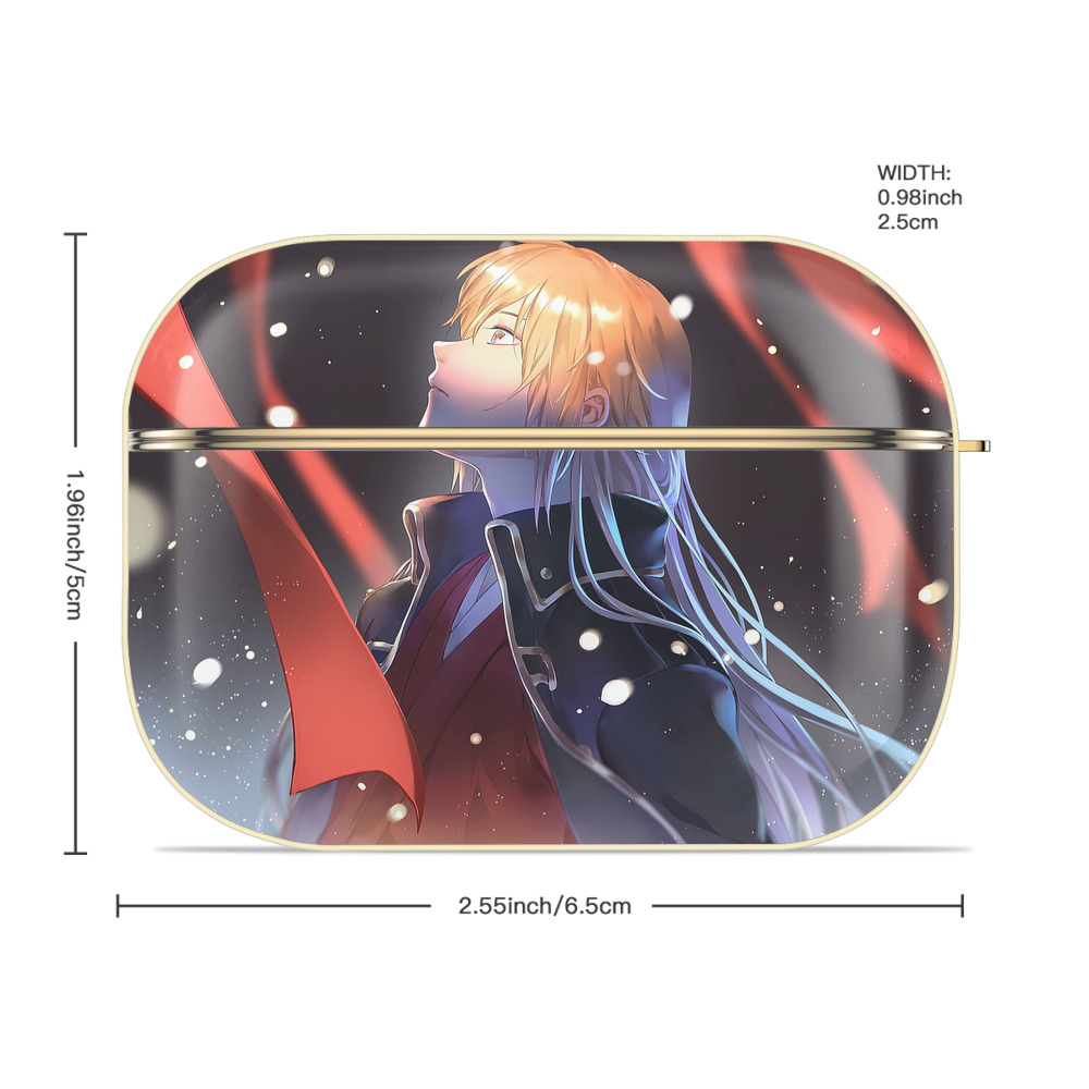 ぎんたま 坂田銀時（さかたぎんとき） 神楽 志村新八（しむら しんぱち） GINTAMA Sakata Gintoki Kagura Shimura Shinpachi 【AirPods Pro用】ハードシェル保護ケース｜耐衝撃・防指紋・カラビナ付き商品仕様
