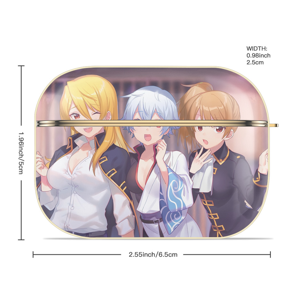 ぎんたま 坂田銀時（さかたぎんとき） 神楽 志村新八（しむら しんぱち） GINTAMA Sakata Gintoki Kagura Shimura Shinpachi 【AirPods Pro用】ハードシェル保護ケース｜耐衝撃・防指紋・カラビナ付き商品仕様