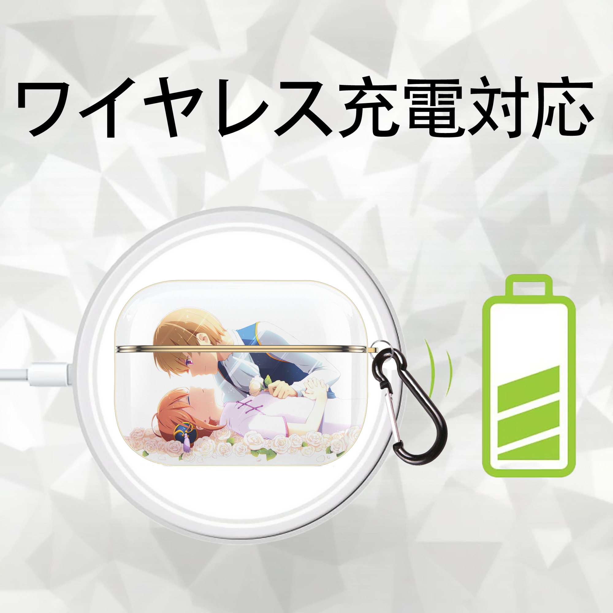 ぎんたま 坂田銀時（さかたぎんとき） 神楽 志村新八（しむら しんぱち） GINTAMA Sakata Gintoki Kagura Shimura Shinpachi 【AirPods Pro用】ハードシェル保護ケース｜耐衝撃・防指紋・カラビナ付き商品仕様