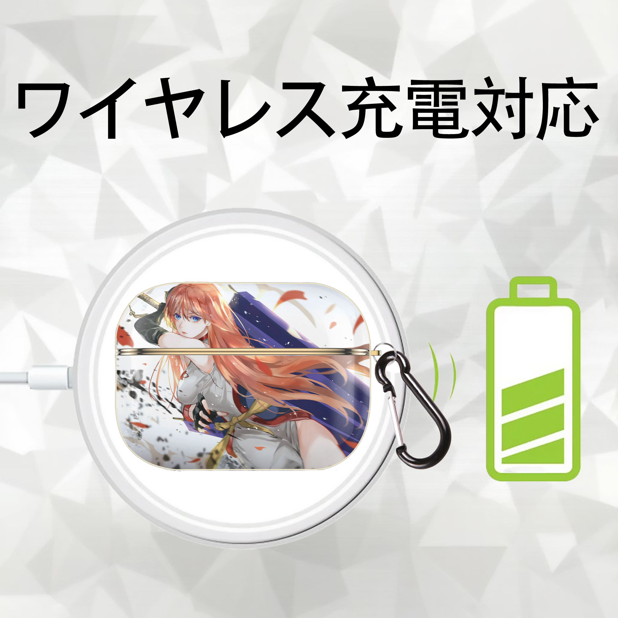 ぎんたま 坂田銀時（さかたぎんとき） 神楽 志村新八（しむら しんぱち） GINTAMA Sakata Gintoki Kagura Shimura Shinpachi 【AirPods Pro用】ハードシェル保護ケース｜耐衝撃・防指紋・カラビナ付き商品仕様