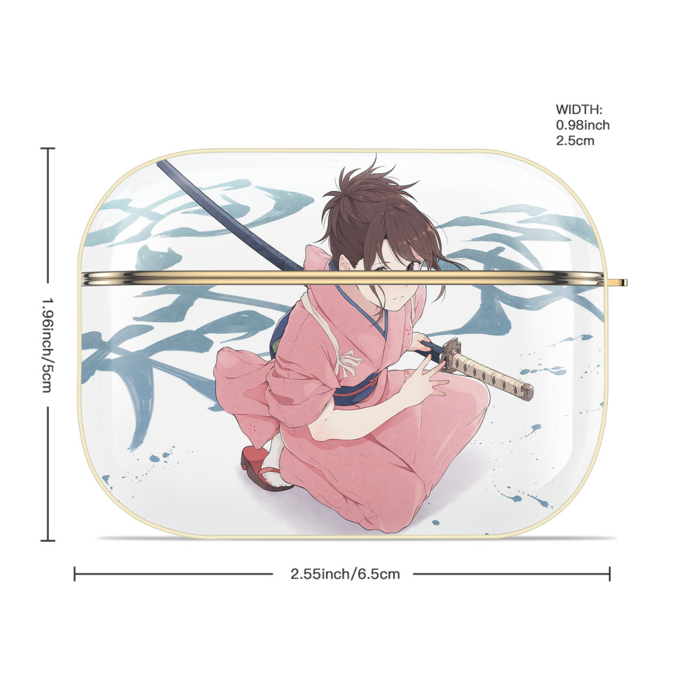 ぎんたま 坂田銀時（さかたぎんとき） 神楽 志村新八（しむら しんぱち） GINTAMA Sakata Gintoki Kagura Shimura Shinpachi 【AirPods Pro用】ハードシェル保護ケース｜耐衝撃・防指紋・カラビナ付き商品仕様