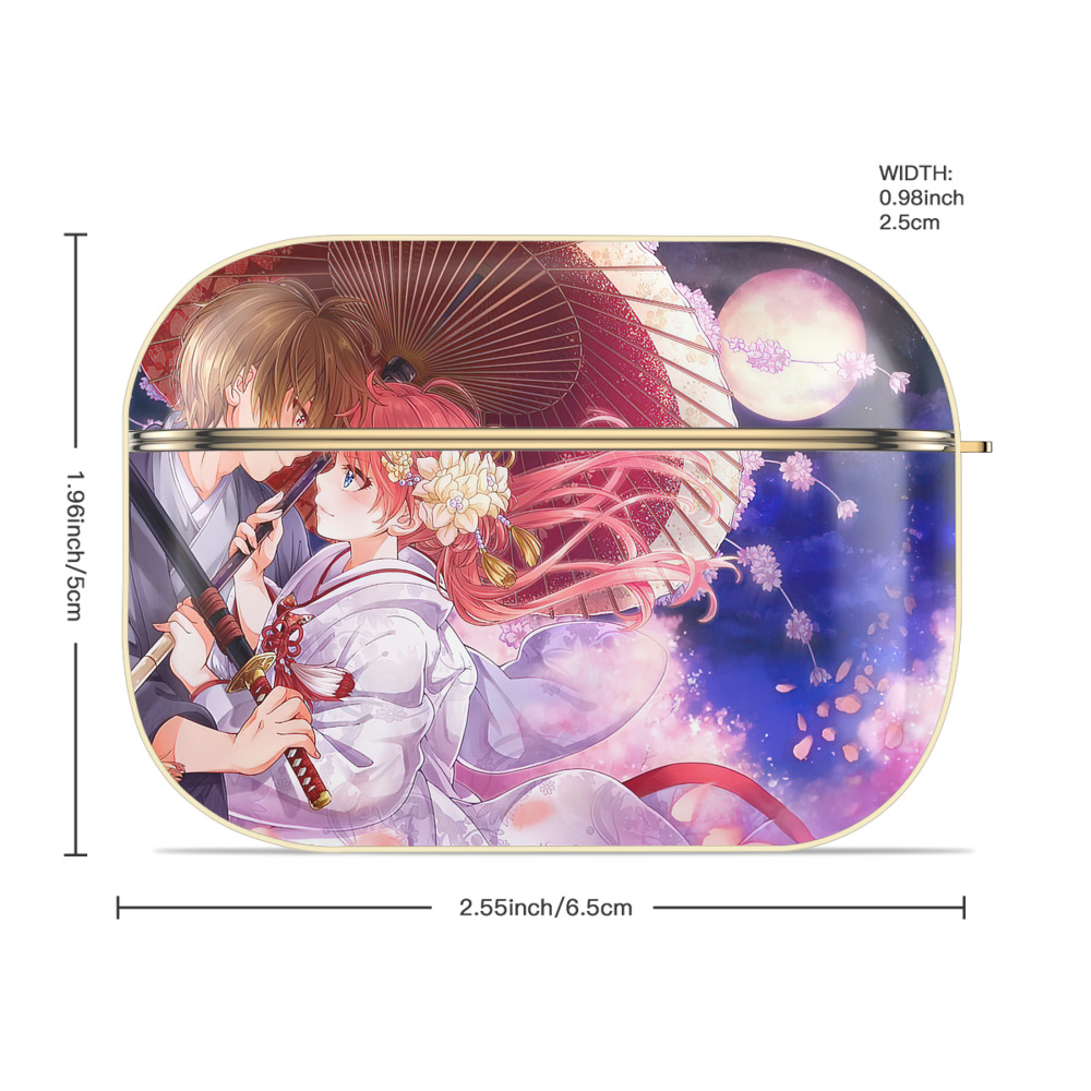 ぎんたま 坂田銀時（さかたぎんとき） 神楽 志村新八（しむら しんぱち） GINTAMA Sakata Gintoki Kagura Shimura Shinpachi 【AirPods Pro用】ハードシェル保護ケース｜耐衝撃・防指紋・カラビナ付き商品仕様
