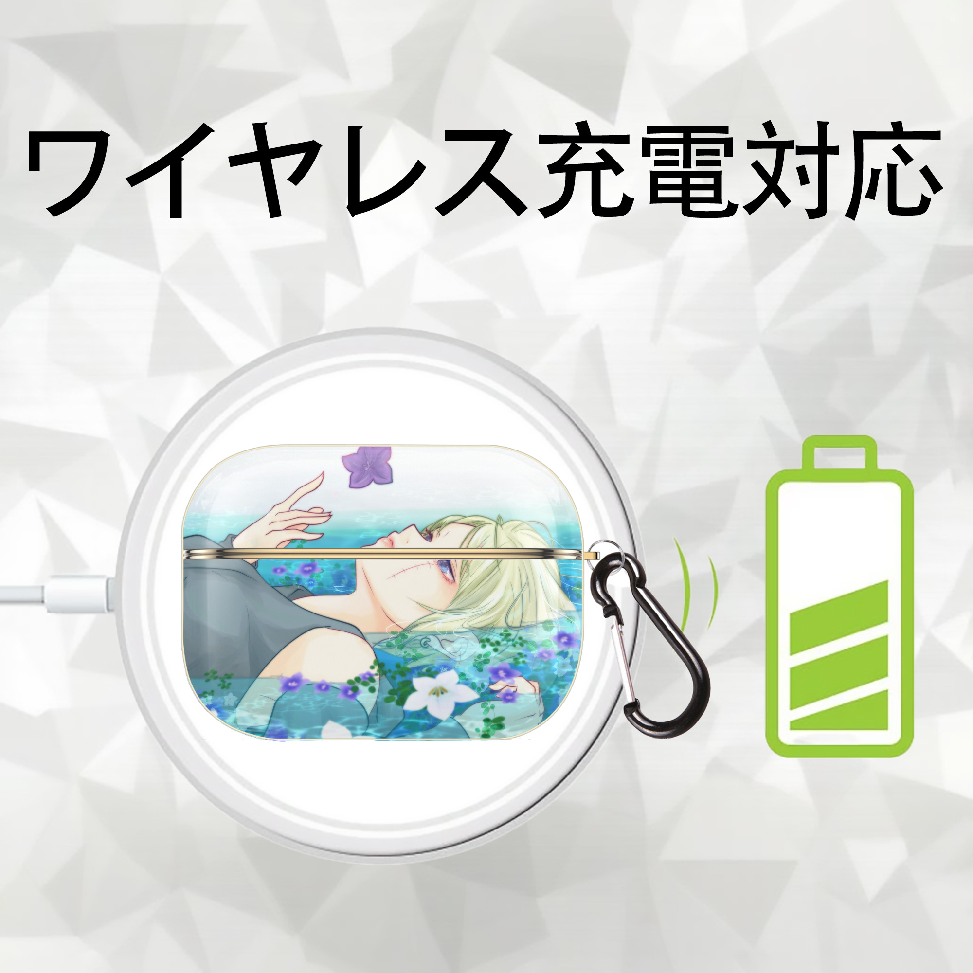 ぎんたま 坂田銀時（さかたぎんとき） 神楽 志村新八（しむら しんぱち） GINTAMA Sakata Gintoki Kagura Shimura Shinpachi 【AirPods Pro用】ハードシェル保護ケース｜耐衝撃・防指紋・カラビナ付き商品仕様