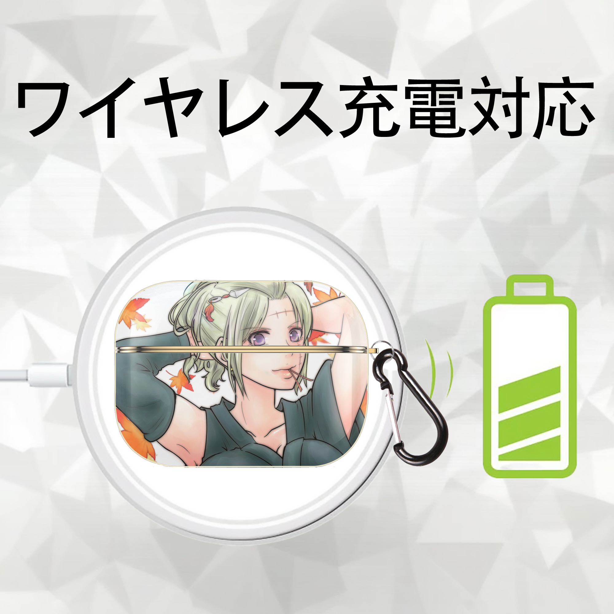 ぎんたま 坂田銀時（さかたぎんとき） 神楽 志村新八（しむら しんぱち） GINTAMA Sakata Gintoki Kagura Shimura Shinpachi 【AirPods Pro用】ハードシェル保護ケース｜耐衝撃・防指紋・カラビナ付き商品仕様