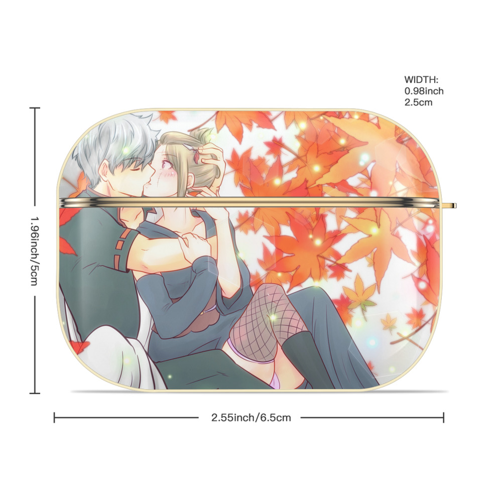 ぎんたま 坂田銀時（さかたぎんとき） 神楽 志村新八（しむら しんぱち） GINTAMA Sakata Gintoki Kagura Shimura Shinpachi 【AirPods Pro用】ハードシェル保護ケース｜耐衝撃・防指紋・カラビナ付き商品仕様