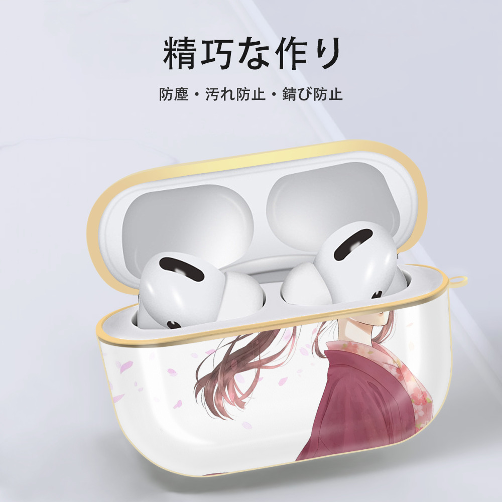 ぎんたま 坂田銀時（さかたぎんとき） 神楽 志村新八（しむら しんぱち） GINTAMA Sakata Gintoki Kagura Shimura Shinpachi 【AirPods Pro用】ハードシェル保護ケース｜耐衝撃・防指紋・カラビナ付き商品仕様