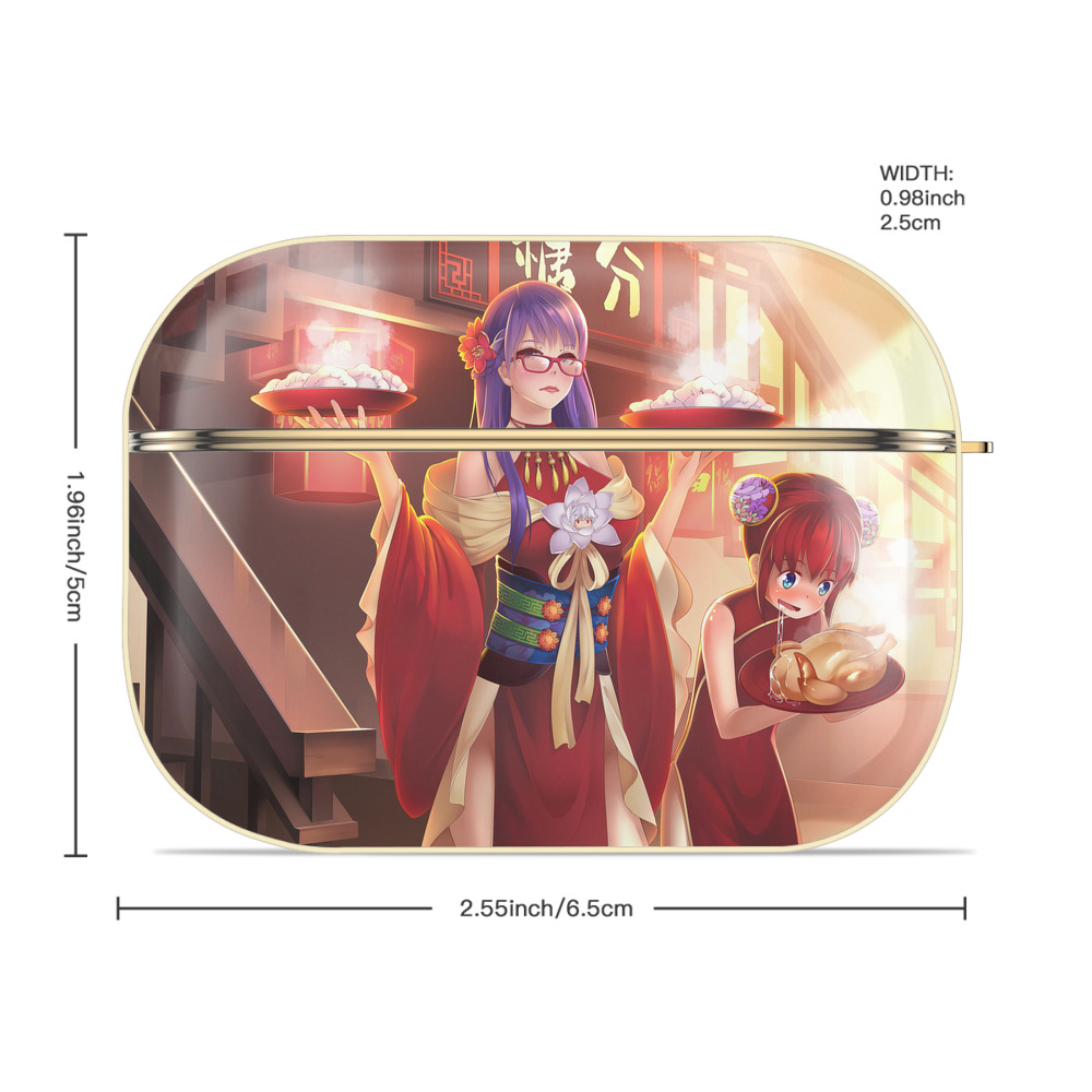 ぎんたま 坂田銀時（さかたぎんとき） 神楽 志村新八（しむら しんぱち） GINTAMA Sakata Gintoki Kagura Shimura Shinpachi 【AirPods Pro用】ハードシェル保護ケース｜耐衝撃・防指紋・カラビナ付き商品仕様